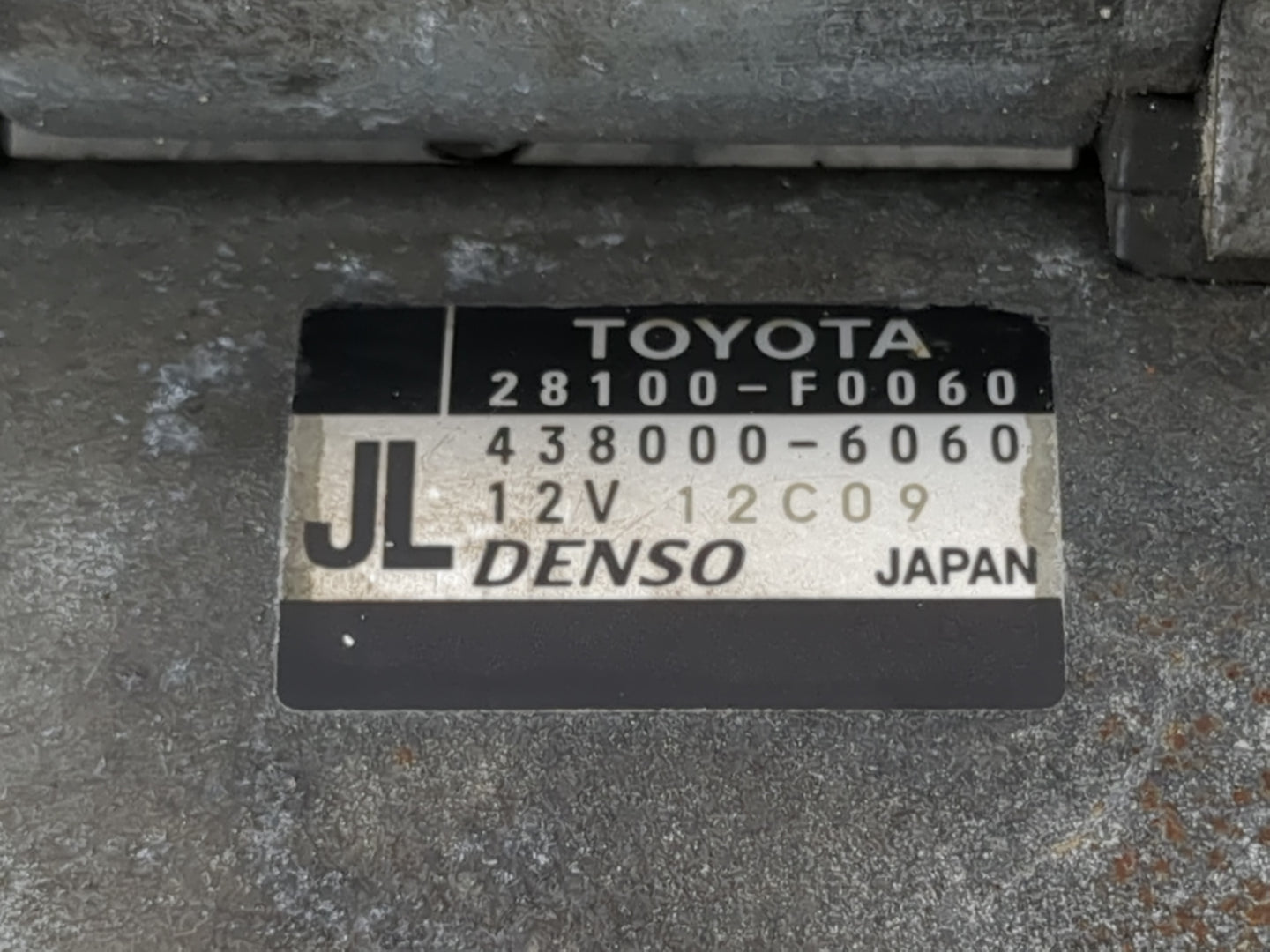 2019-2022 Toyota Rav4 Car Starter Motor Solenoid OEM P/N:438000-6060 28100-F0060 Fits Fits 2018 2019 2020 2021 2022 OEM Used