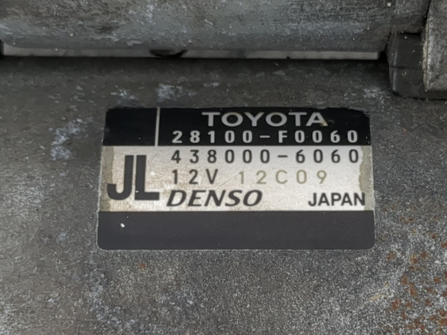 2019-2022 Toyota Rav4 Car Starter Motor Solenoid OEM P/N:438000-6060 28100-F0060 Fits Fits 2018 2019 2020 2021 2022 OEM Used