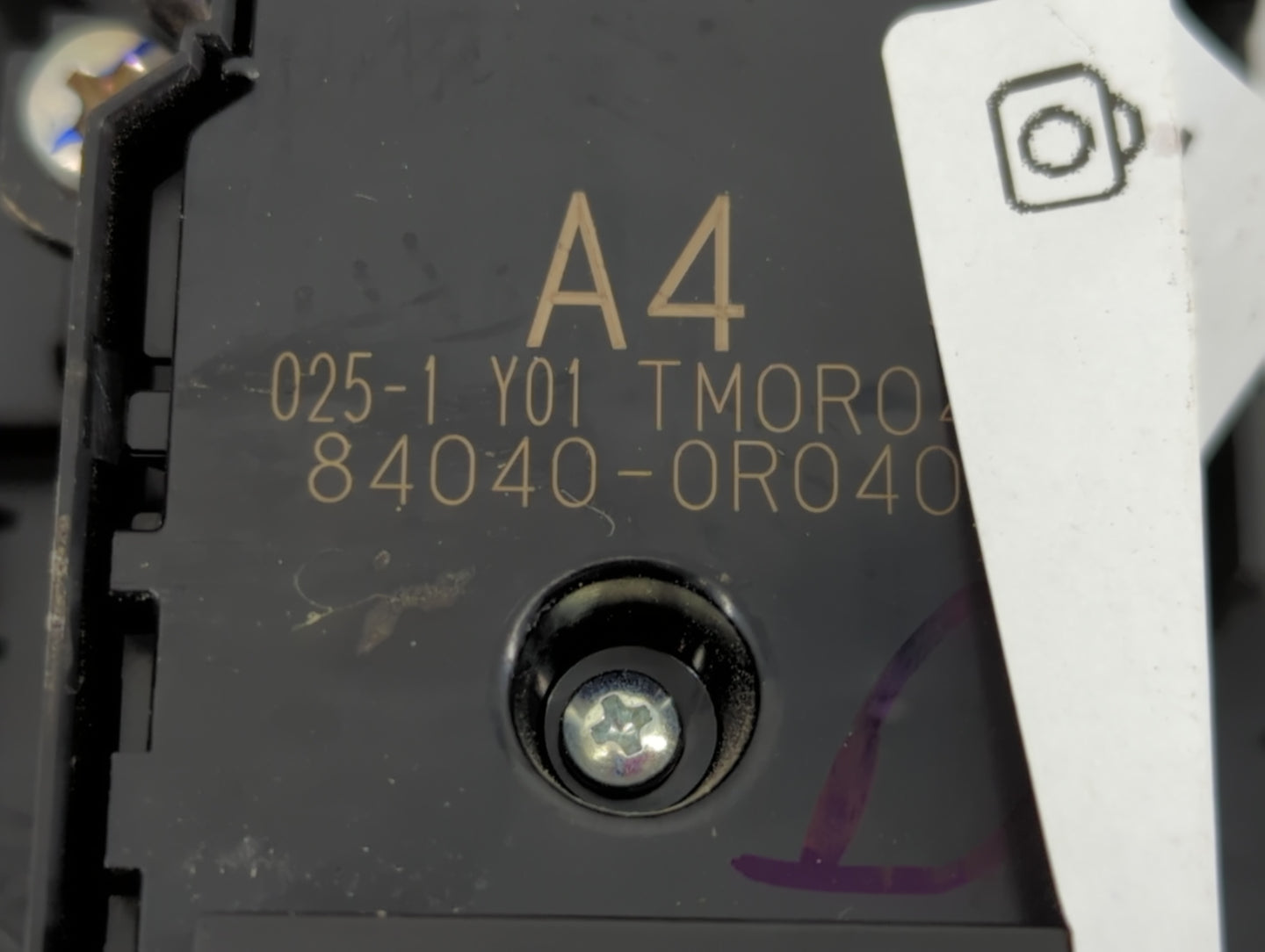 2019-2020 Toyota Rav4 Master Power Window Switch Replacement Driver Side Left P/N:84040-0R040 Fits Fits 2019 2020 OEM Used A