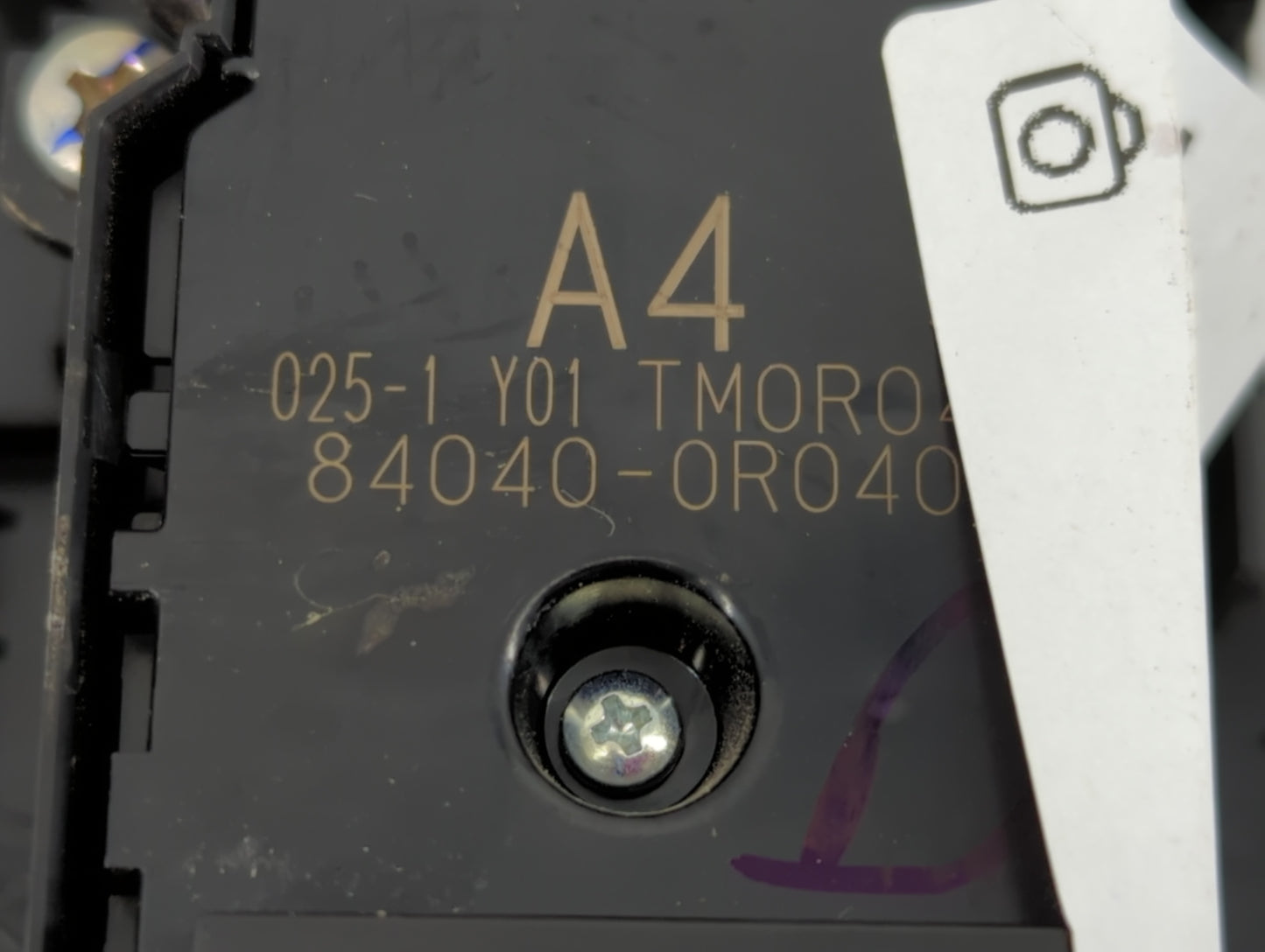 2019-2020 Toyota Rav4 Master Power Window Switch Replacement Driver Side Left P/N:84040-0R040 Fits Fits 2019 2020 OEM Used A