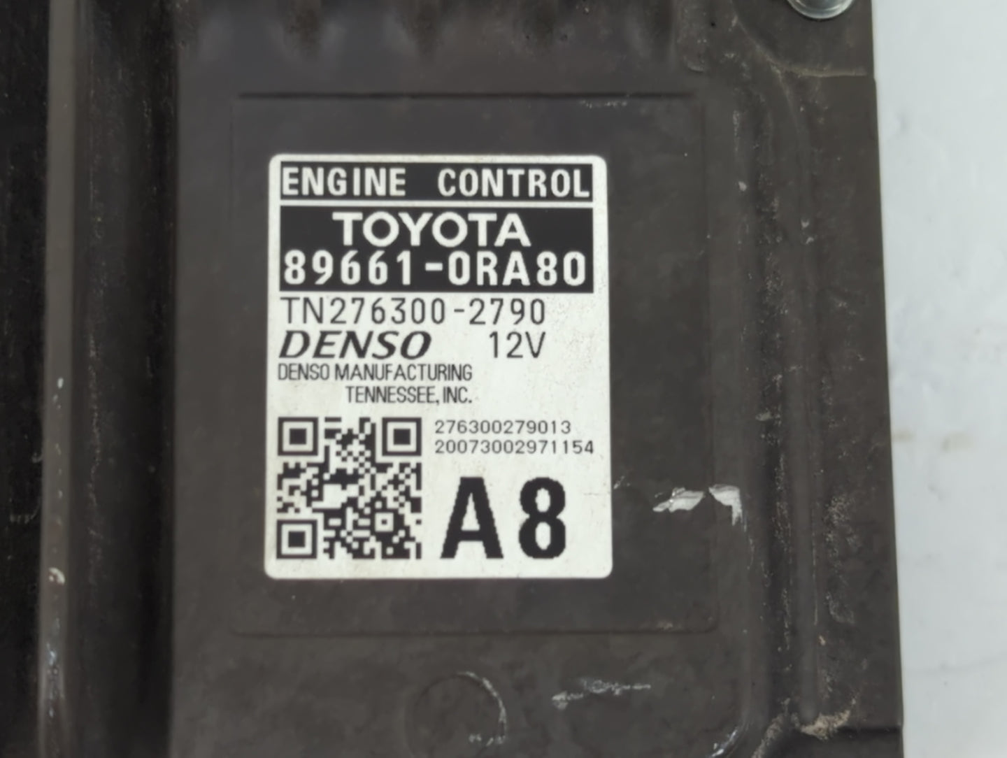 2019-2020 Toyota Rav4 PCM Engine Control Computer ECU ECM PCU OEM P/N:89661-0RA80 Fits Fits 2019 2020 OEM Used Auto Parts - 