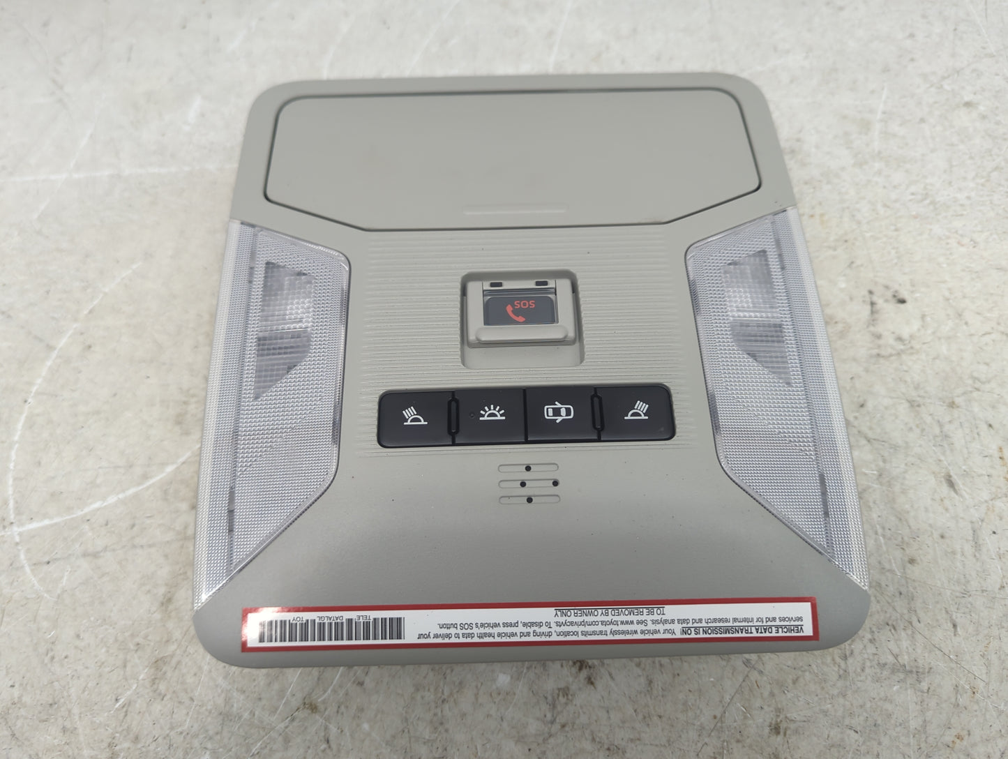 2019-2022 Toyota Rav4 Overhead Roof Console Gray 1482719 - Oemusedautoparts1.com
