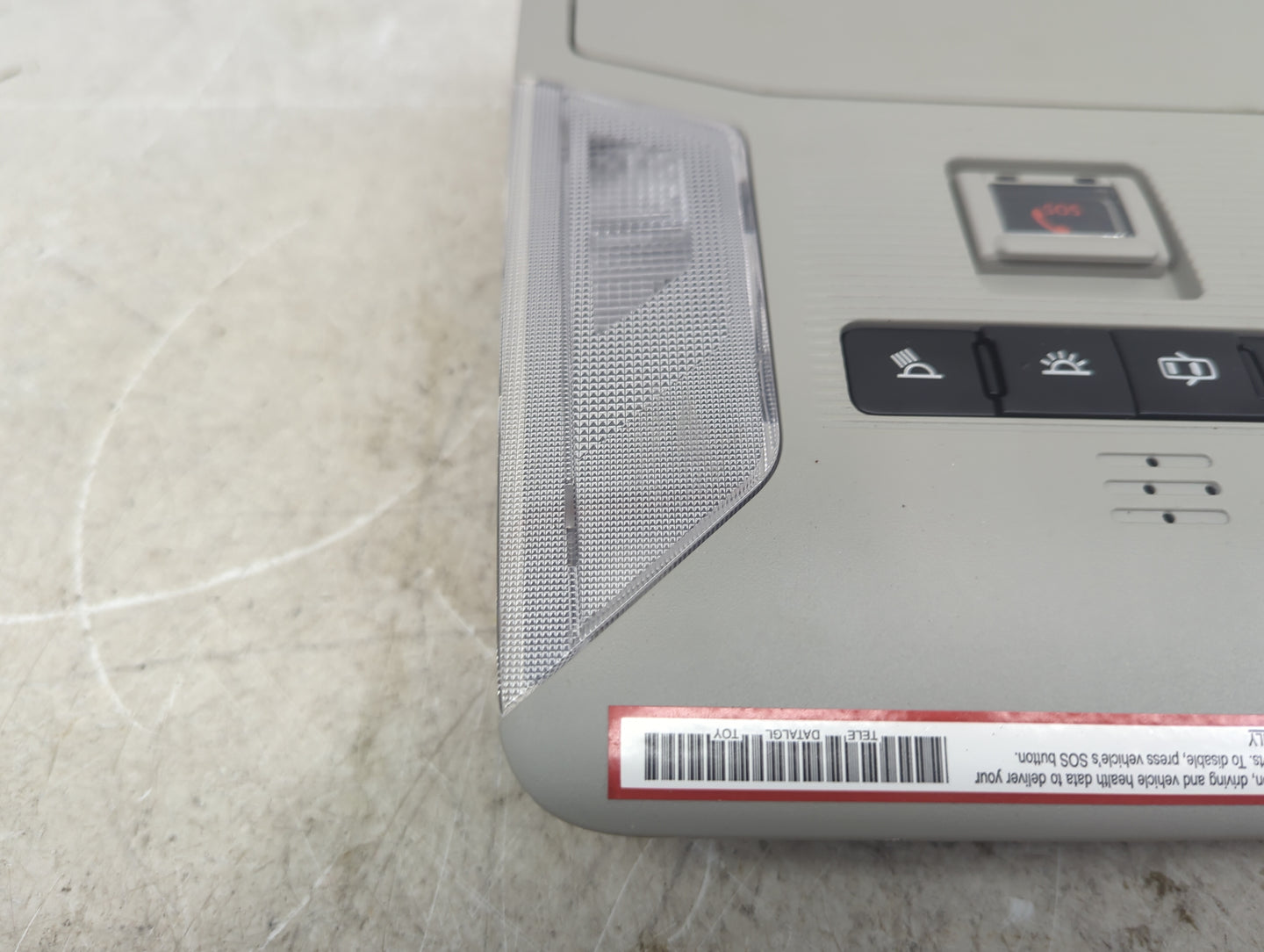 2019-2022 Toyota Rav4 Overhead Roof Console Gray 1482719 - Oemusedautoparts1.com