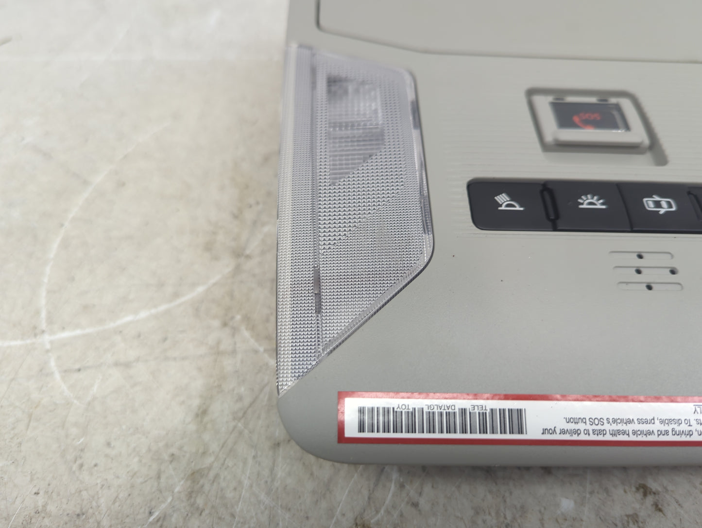 2019-2022 Toyota Rav4 Overhead Roof Console Gray 1482719 - Oemusedautoparts1.com