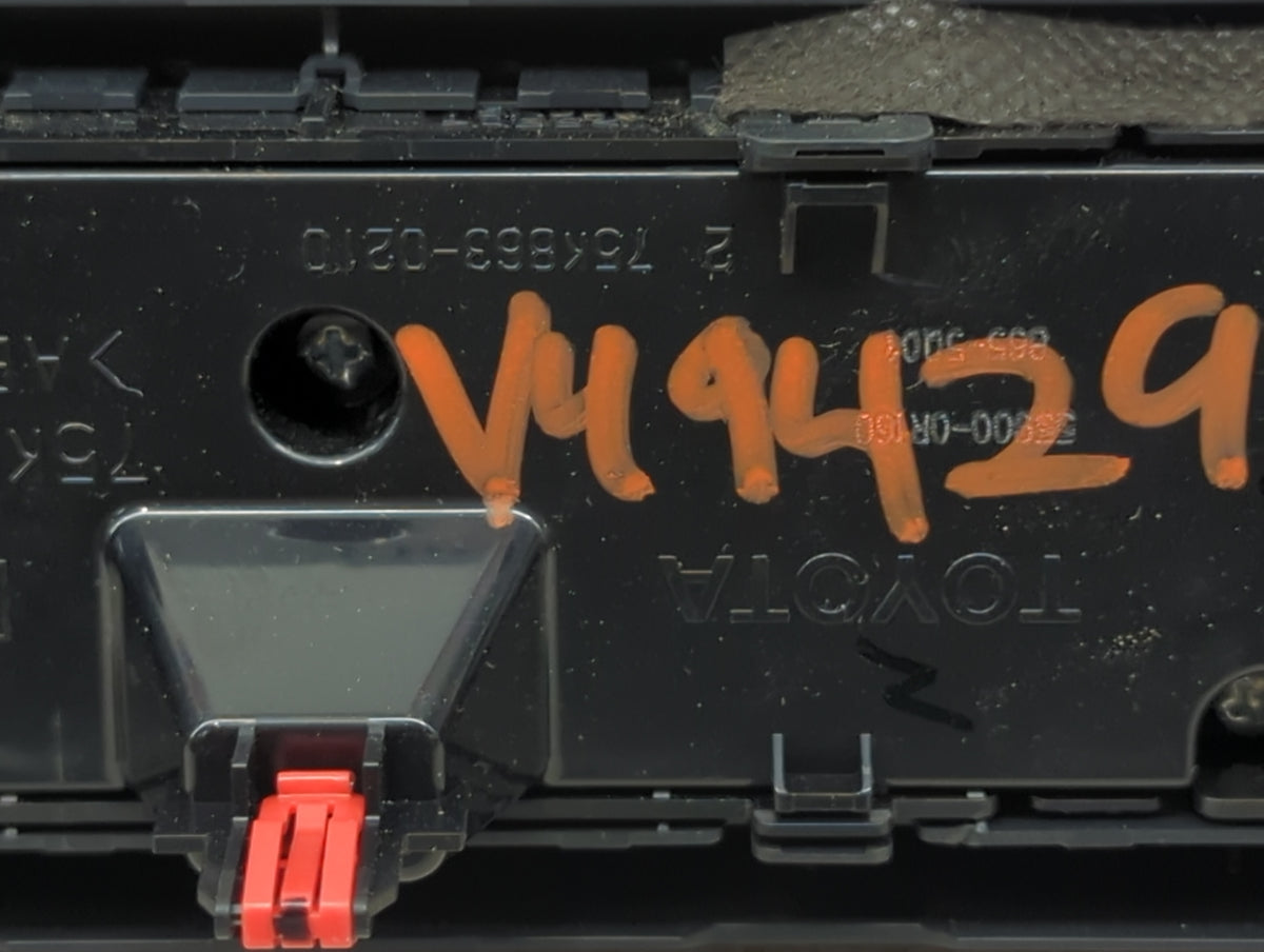 2019-2022 Toyota Rav4 Climate Control Module Temperature AC/Heater Replacement P/N:55900-0R150 75K883-0210 Fits OEM Used Aut