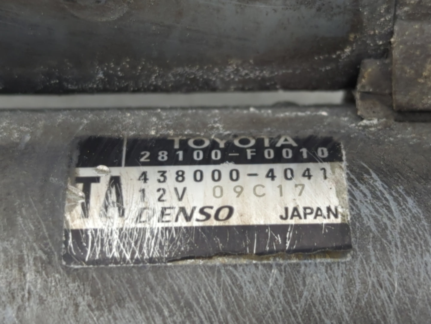 2019-2022 Toyota Rav4 Car Starter Motor Solenoid OEM P/N:438000-4041 Fits Fits 2019 2020 2021 2022 OEM Used Auto Parts - Oem