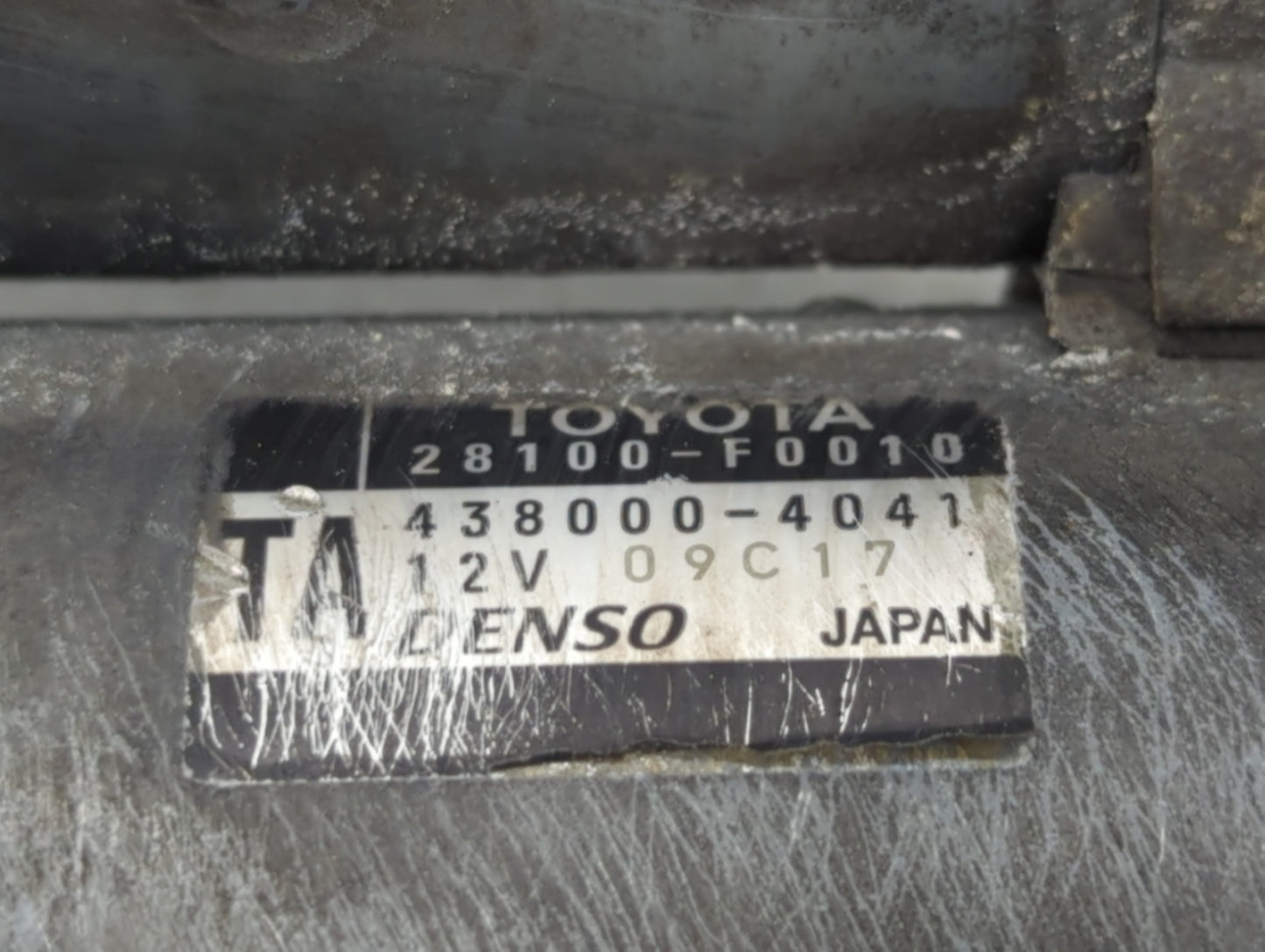 2019-2022 Toyota Rav4 Car Starter Motor Solenoid OEM P/N:438000-4041 Fits Fits 2019 2020 2021 2022 OEM Used Auto Parts - Oem