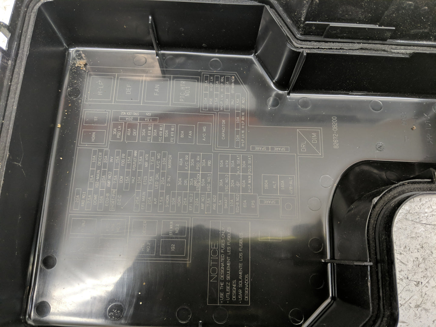 2017-2020 Toyota Sienna Fusebox Fuse Box Panel Relay Module P/N:82672-08200 Fits Fits 2017 2018 2019 2020 OEM Used Auto Part