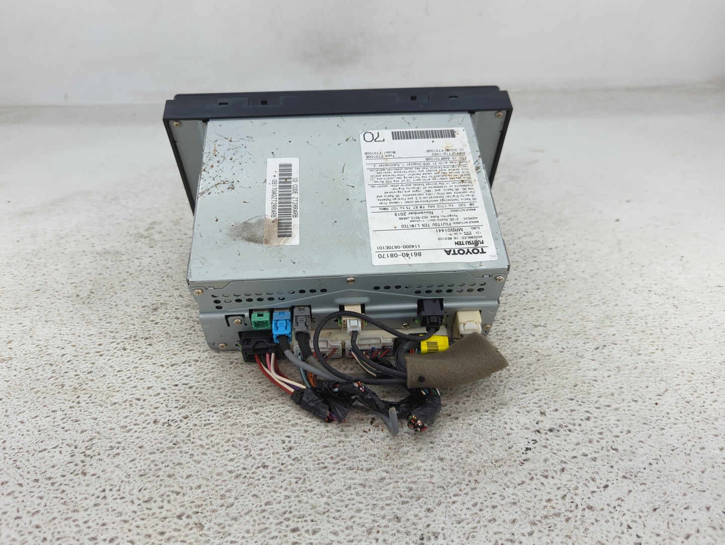 2019-2020 Toyota Sienna Radio AM FM Cd Player Receiver Replacement P/N:86140-08170 Fits Fits 2019 2020 OEM Used Auto Parts -