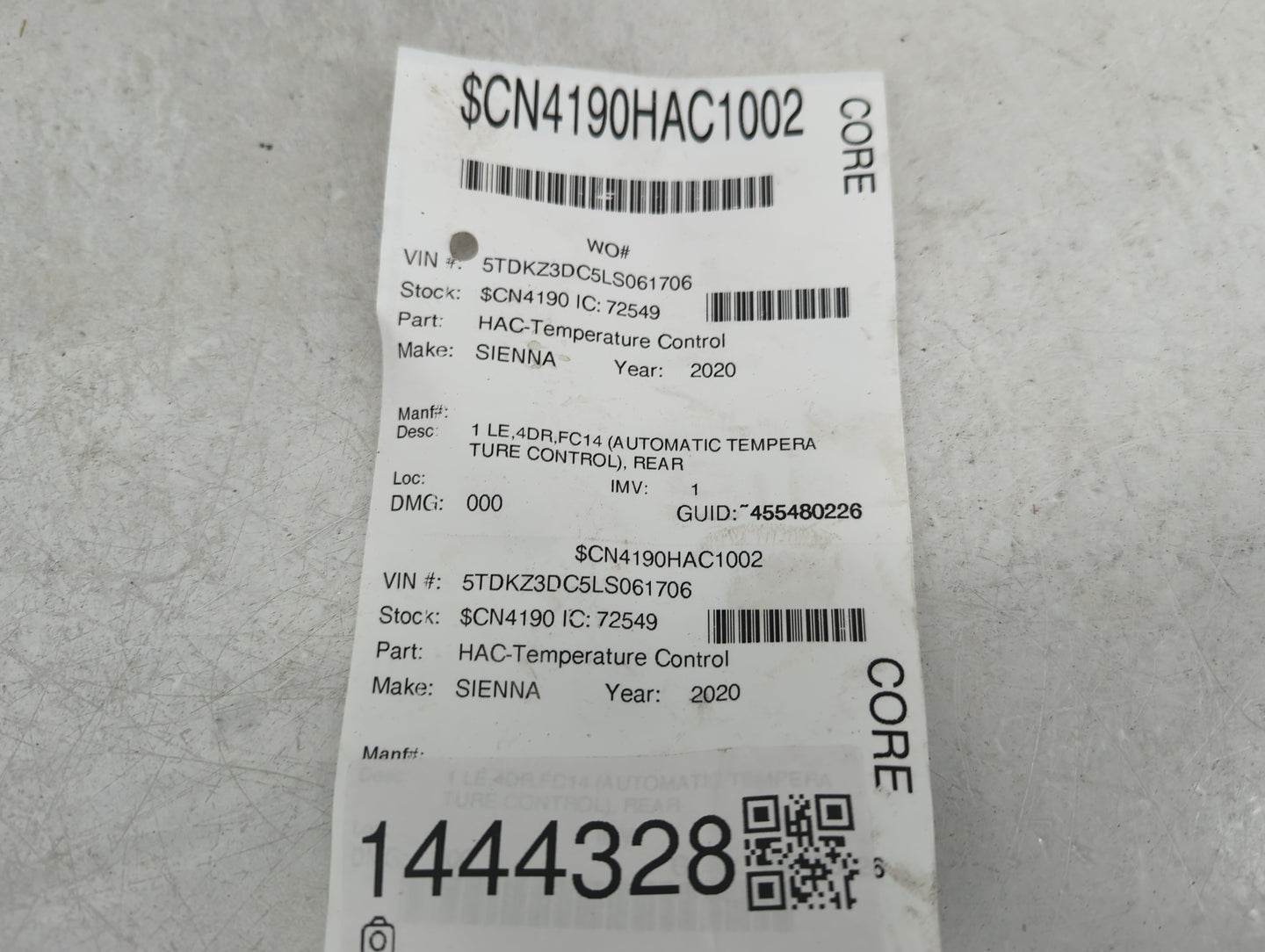 2015-2020 Toyota Sienna Climate Control Module Temperature AC/Heater Replacement Fits Fits 2015 2016 2017 2018 2019 2020 OEM