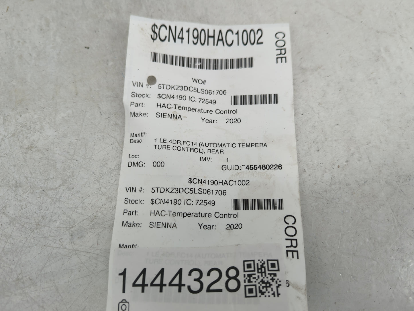 2015-2020 Toyota Sienna Climate Control Module Temperature AC/Heater Replacement Fits Fits 2015 2016 2017 2018 2019 2020 OEM