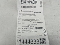 2018-2020 Toyota Sienna Climate Control Module Temperature AC/Heater Replacement Fits Fits 2018 2019 2020 OEM Used Auto Part