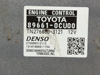 2019-2020 Toyota Tundra PCM Engine Control Computer ECU ECM PCU OEM P/N:89661-0CU00 Fits Fits 2019 2020 OEM Used Auto Parts 