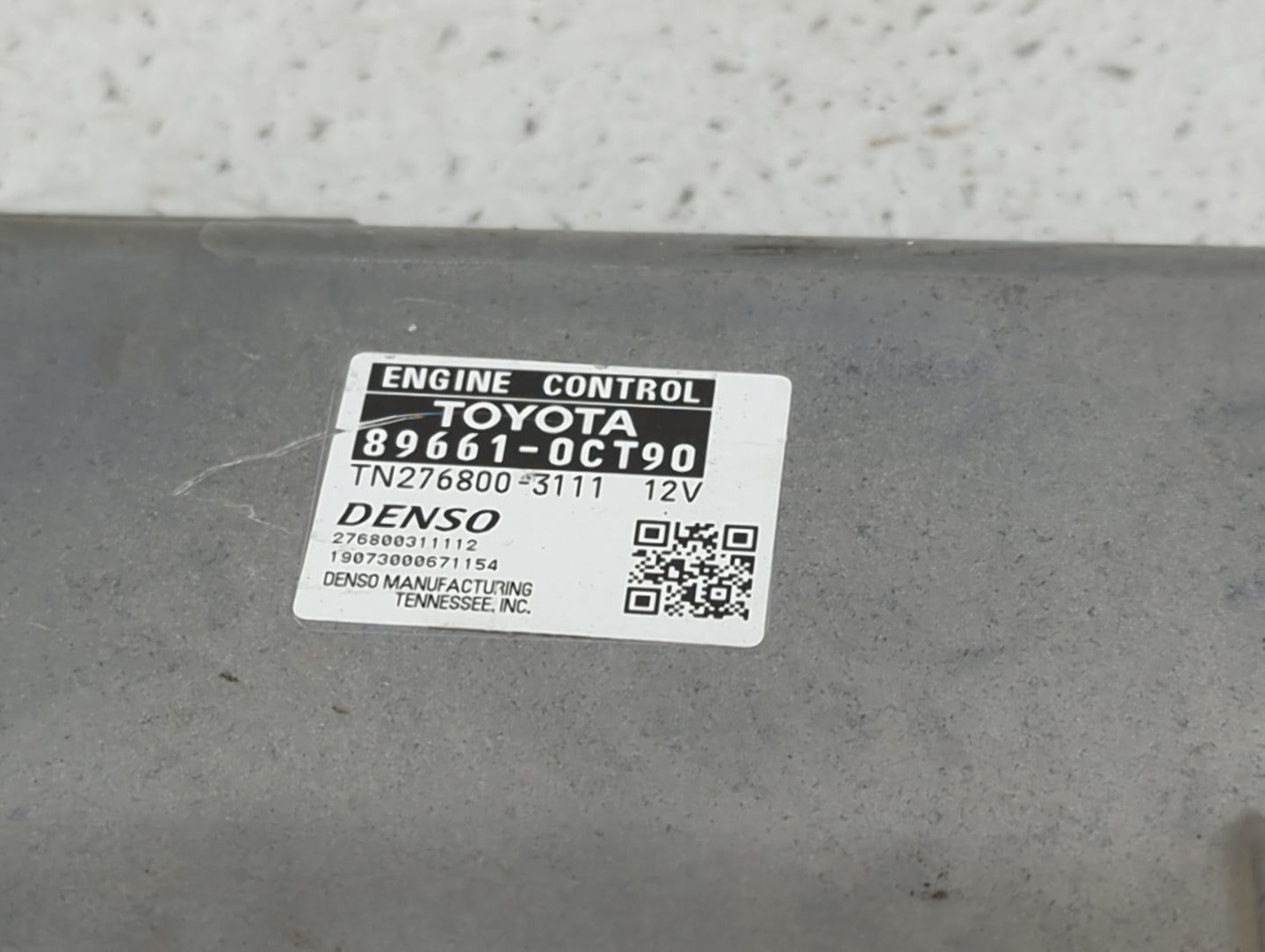 2020 Toyota Tundra PCM Engine Control Computer ECU ECM PCU OEM P/N:89661-0CT90 TN2768003111, 276800311112 Fits OEM Used Auto