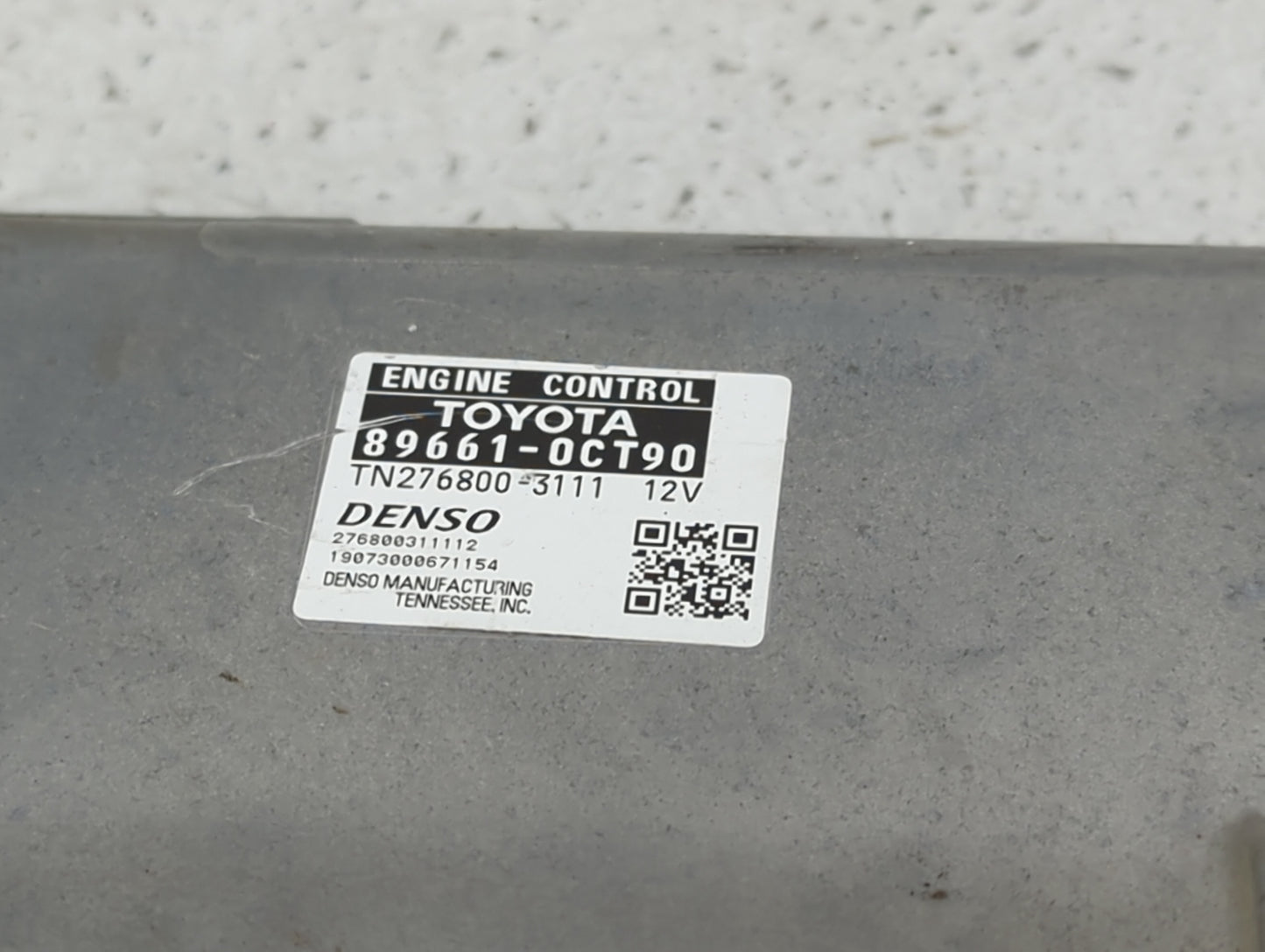 2020 Toyota Tundra PCM Engine Control Computer ECU ECM PCU OEM P/N:89661-0CT90 TN2768003111, 276800311112 Fits OEM Used Auto