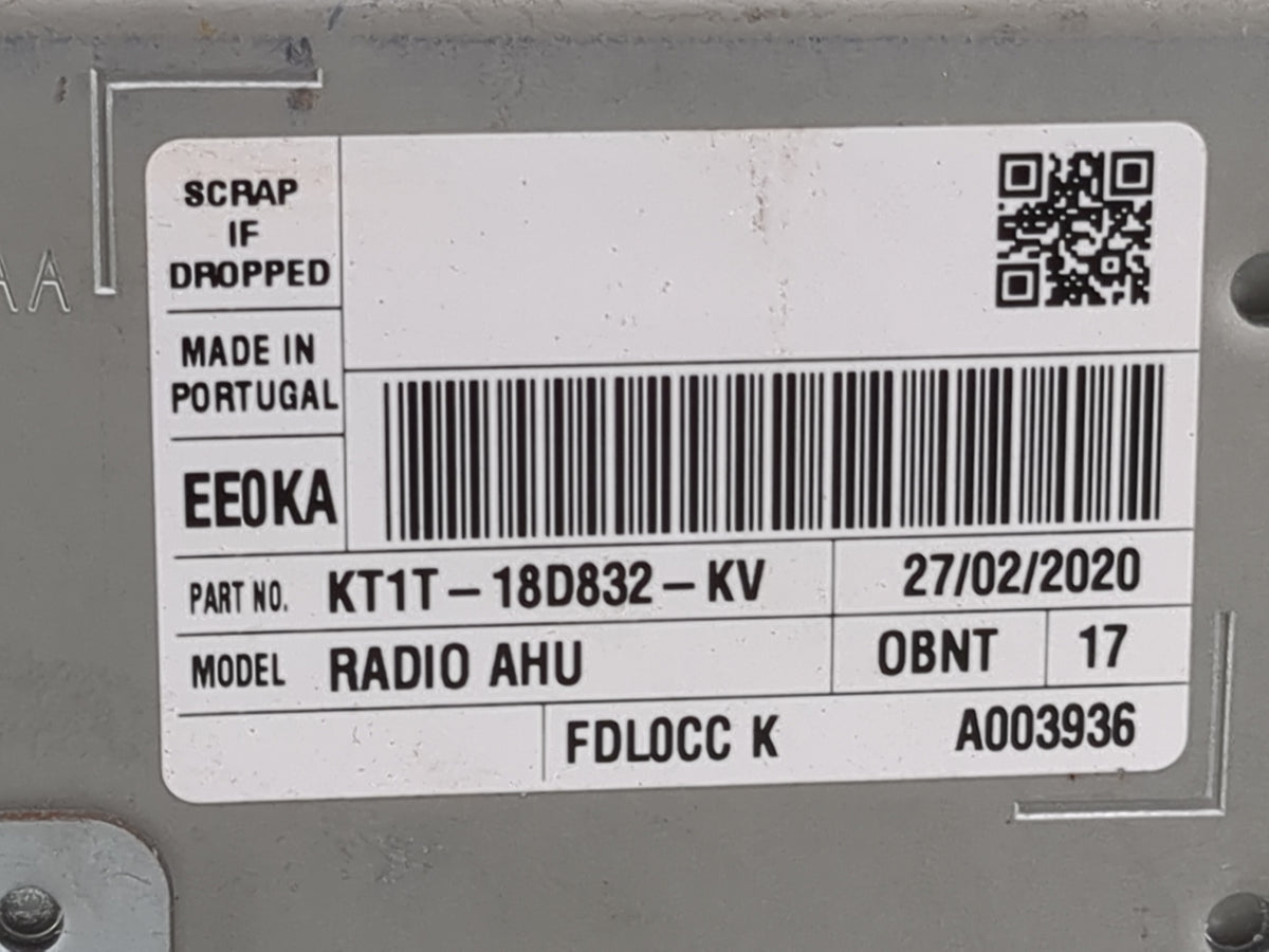 2020 Transit Connect Radio AM FM Cd Player Receiver Replacement P/N:KT1T-18D832-KV OEM Used Auto Parts - Oemusedautoparts1.c