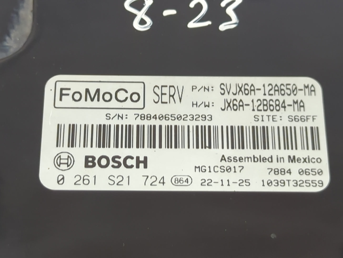 2020 Transit Transit Connect PCM Engine Control Computer ECU ECM PCU OEM P/N:SVJX6A-12A650-MA JX6A-12B684-MA Fits Fits 2019 