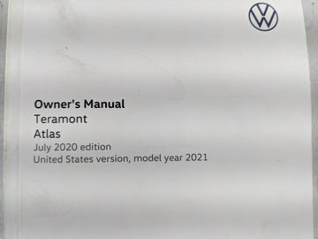 2020 Volkswagen Atlas Owners Manual Book Guide OEM Used Auto Parts