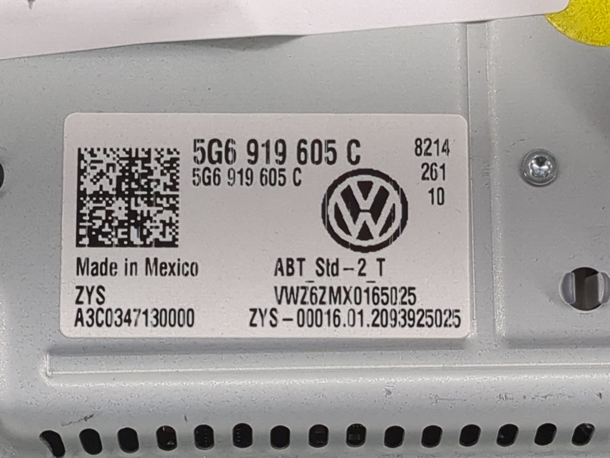 2018-2022 Volkswagen Atlas Information Radio Display Screen 1474926 - Oemusedautoparts1.com