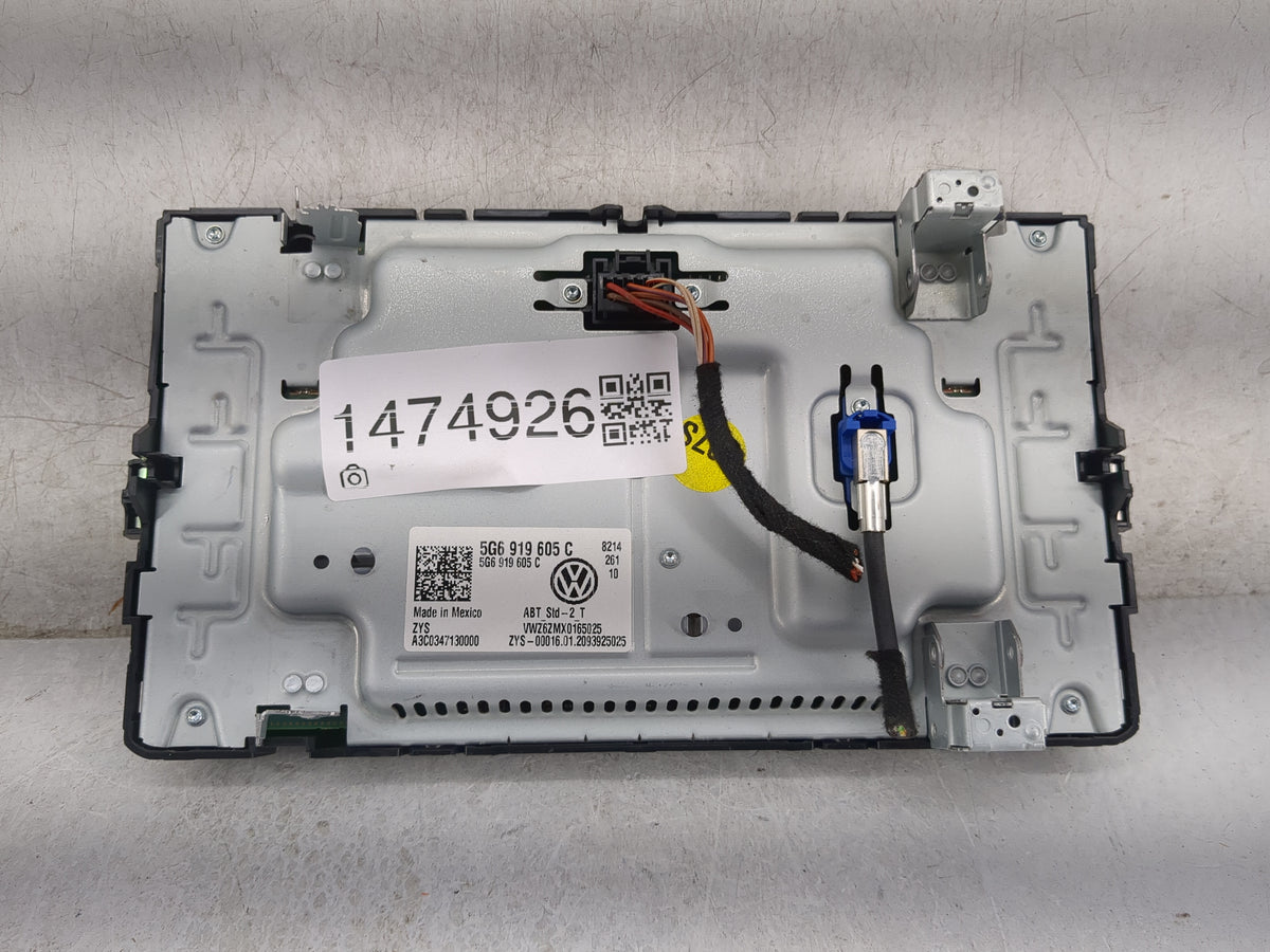 2018-2022 Volkswagen Atlas Information Radio Display Screen 1474926 - Oemusedautoparts1.com