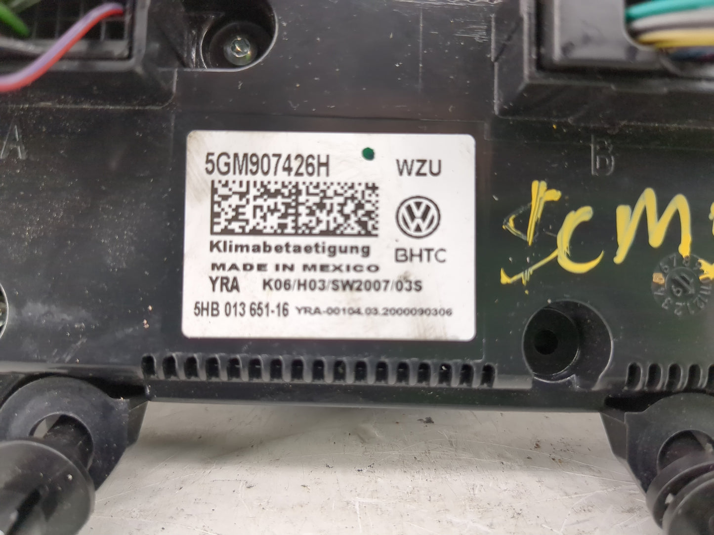 2019-2020 Volkswagen Jetta Climate Control Module Temperature AC/Heater Replacement P/N:5GM907426H Fits Fits 2019 2020 OEM U
