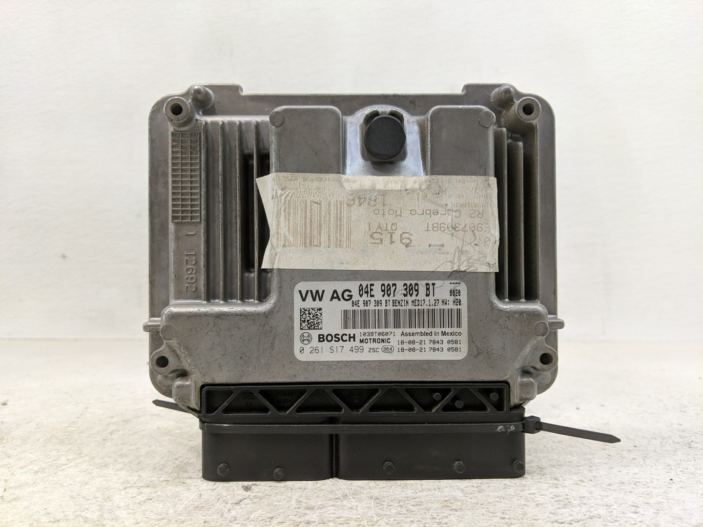 2019-2020 Volkswagen Jetta PCM Engine Control Computer ECU ECM PCU OEM P/N:04E 907 309 BT Fits Fits 2019 2020 OEM Used Auto 