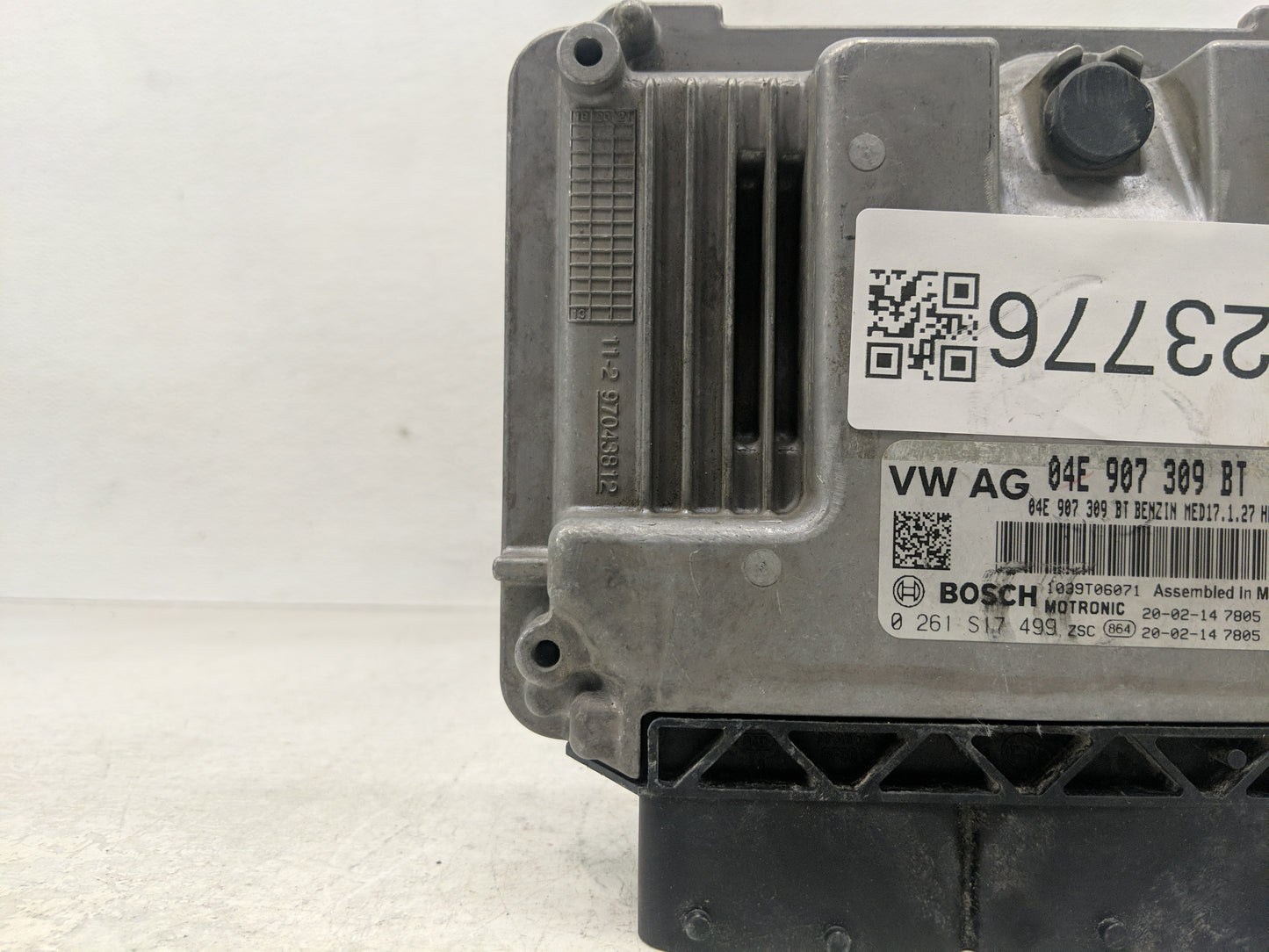 2019-2020 Volkswagen Jetta PCM Engine Control Computer ECU ECM PCU OEM P/N:0 261 S17 499 04E 907 309 BT Fits Fits 2019 2020 