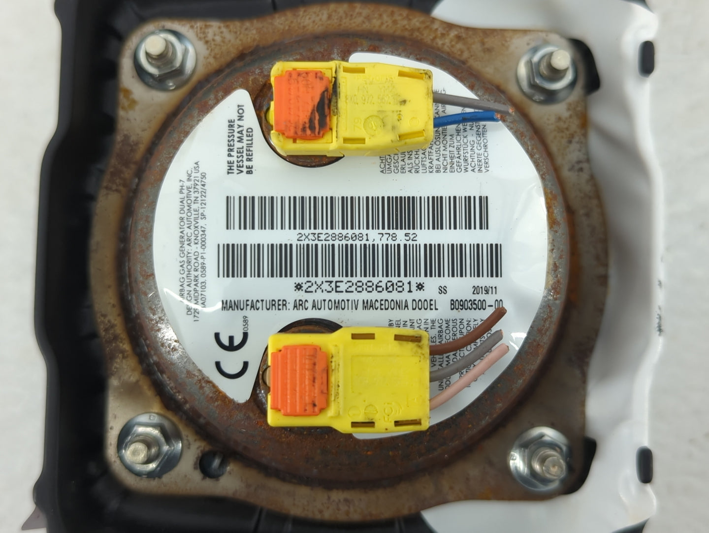 2019-2020 Volkswagen Jetta Air Bag Passenger Right Dashboard Oem - Oemusedautoparts1.com