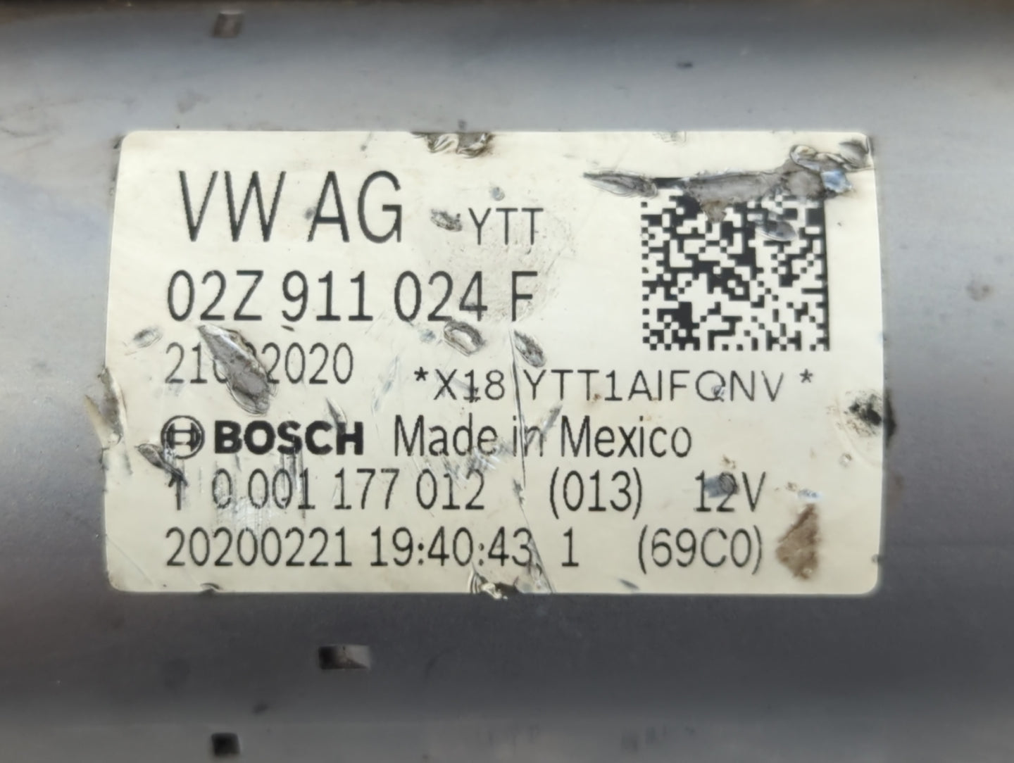 2015-2021 Volkswagen Jetta Car Starter Motor Solenoid OEM P/N:02Z 911 024 F Fits Fits 2015 2016 2017 2018 2019 2020 2021 OEM