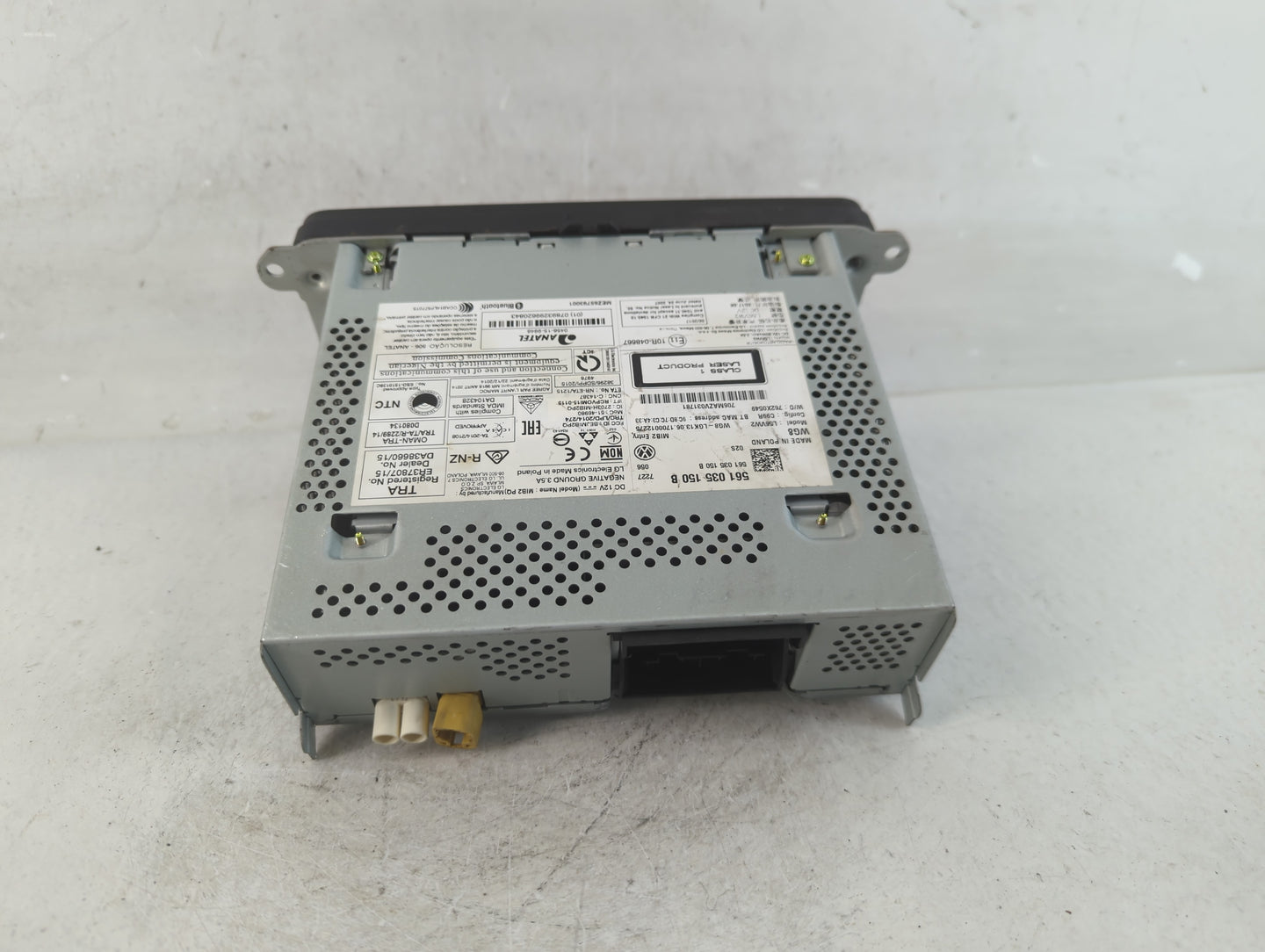 2020 Volkswagen Jetta Radio AM FM Cd Player Receiver Replacement P/N:561 035 150 B Fits OEM Used Auto Parts - Oemusedautopar