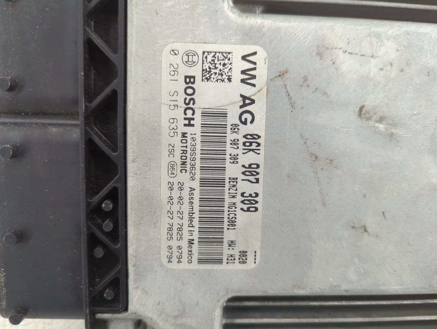 2019-2020 Volkswagen Passat PCM Engine Control Computer ECU ECM PCU OEM P/N:0 261 S15 635 06K 907 309 Fits Fits 2019 2020 OE