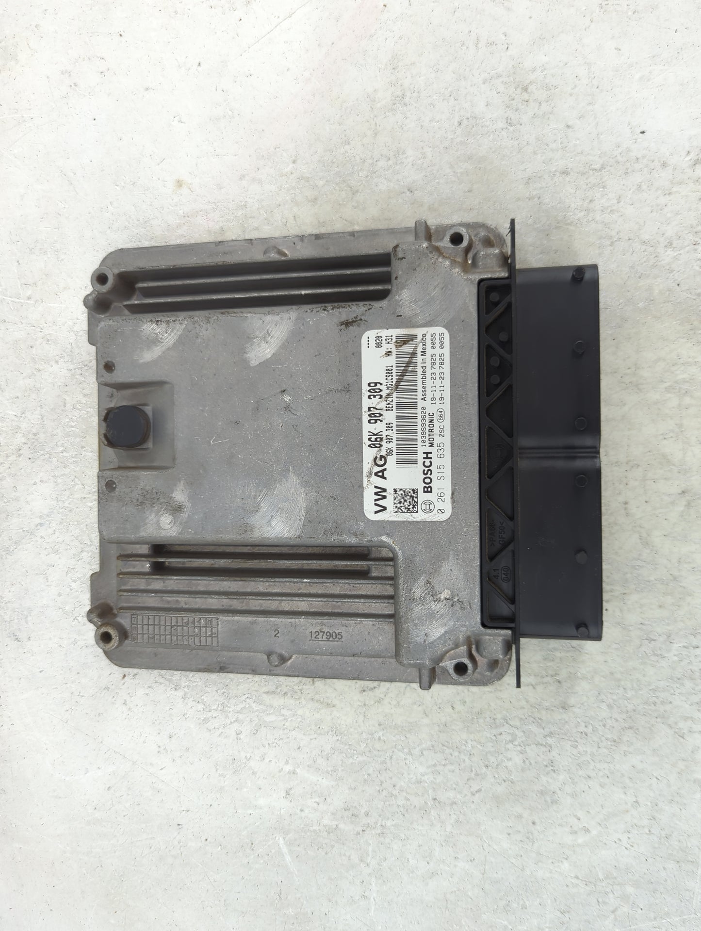 2019-2020 Volkswagen Passat PCM Engine Control Computer ECU ECM PCU OEM P/N:06K907309 0261S15635 Fits Fits 2019 2020 OEM Use
