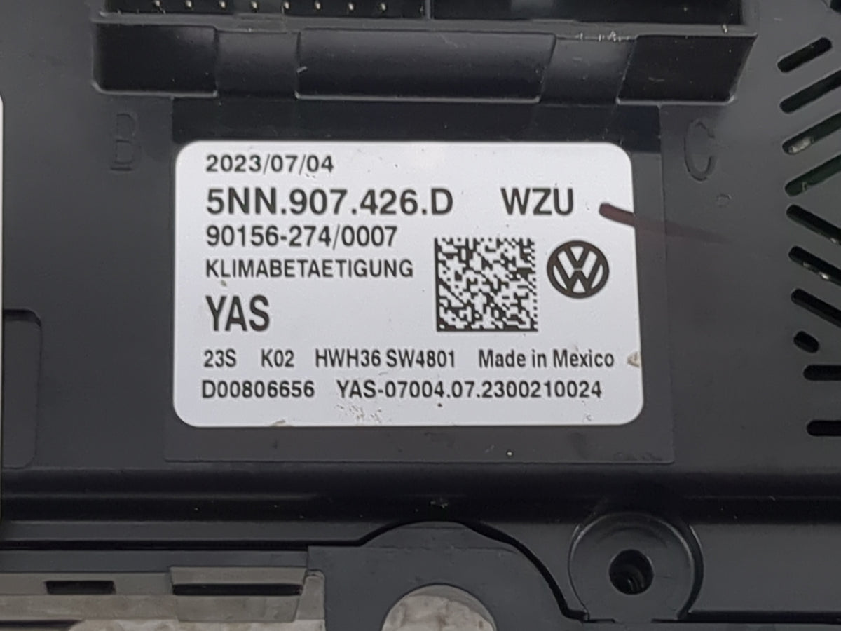 2020-2021 Volkswagen Tiguan Climate Control Module Temperature AC/Heater Replacement P/N:5NN907426D 5NN.907.426.D Fits OEM U