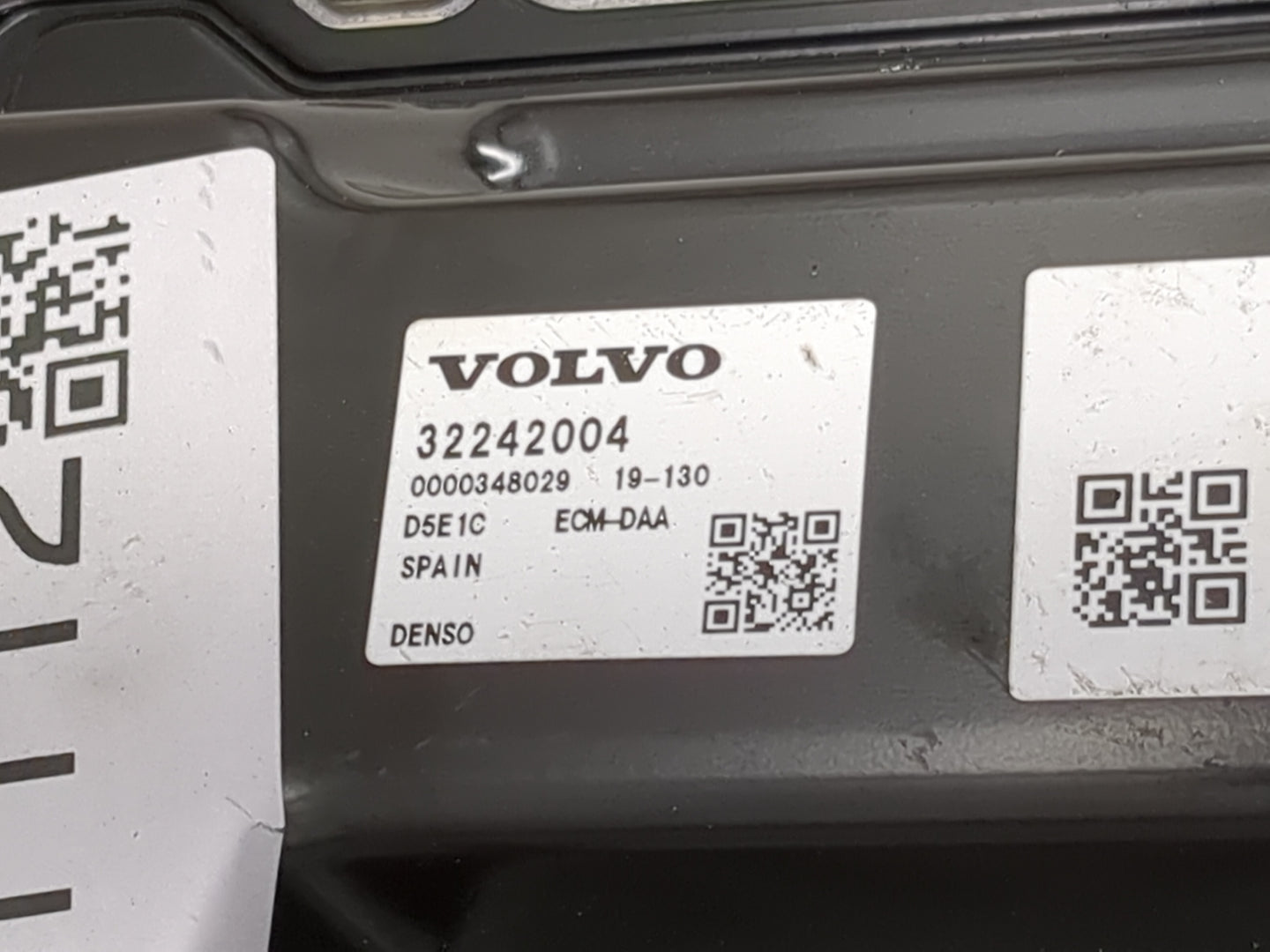 2015-2020 Volvo S60 PCM Engine Control Computer ECU ECM PCU OEM P/N:32242004 0000348029 Fits Fits 2015 2016 2017 2018 2019 2