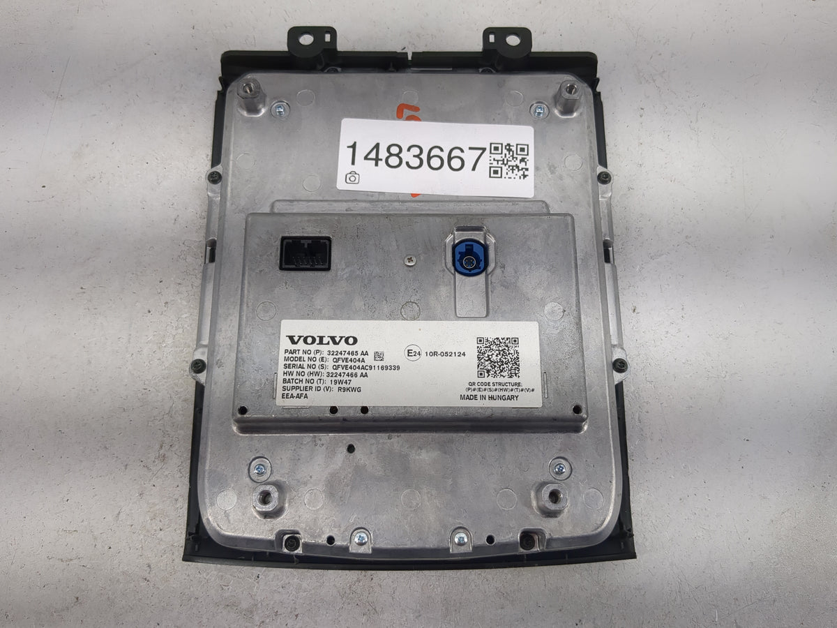 2019-2020 Volvo Xc60 Information Radio Display Screen 1483667 - Oemusedautoparts1.com