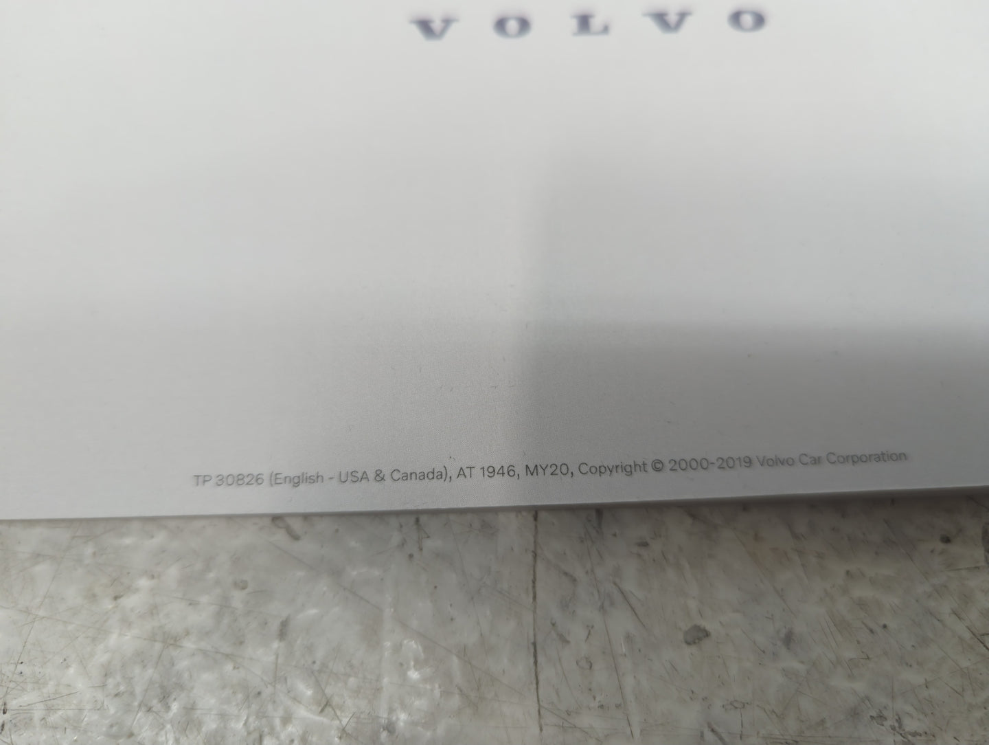 2020 Volvo Xc90 Owners Manual Book Guide OEM Used Auto Parts - Oemusedautoparts1.com