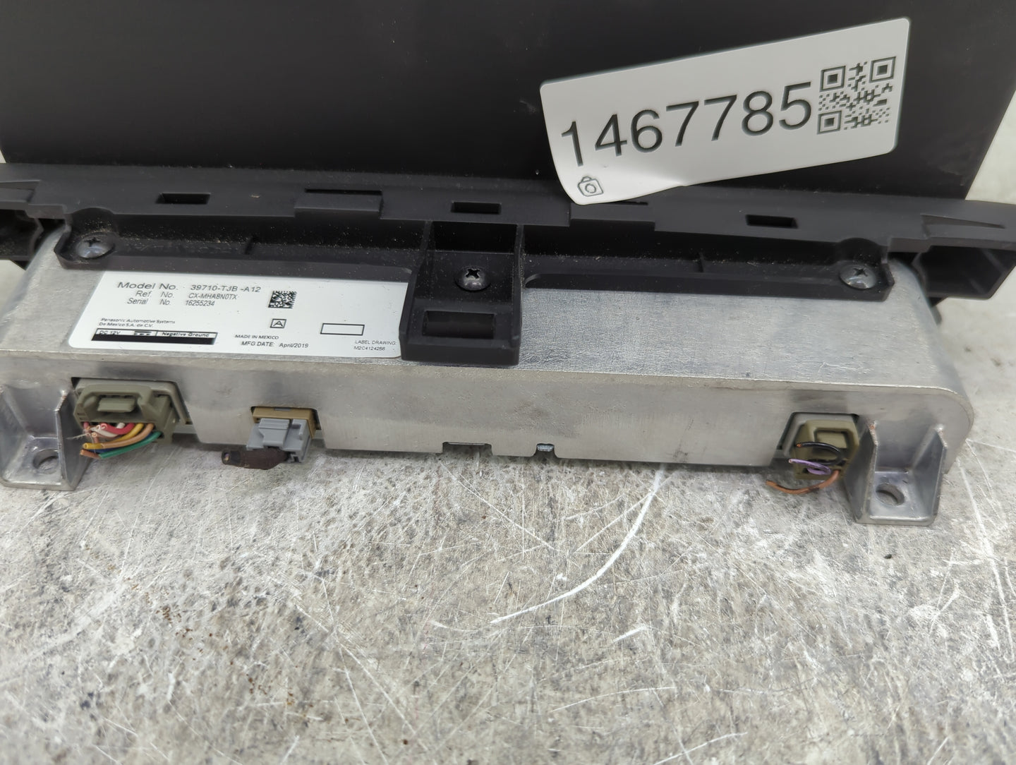 2019-2021 Acura Rdx Radio AM FM Cd Player Receiver Replacement P/N:39710-TJB-A12 CX-MHA8N0TX Fits Fits 2019 2020 2021 OEM Us