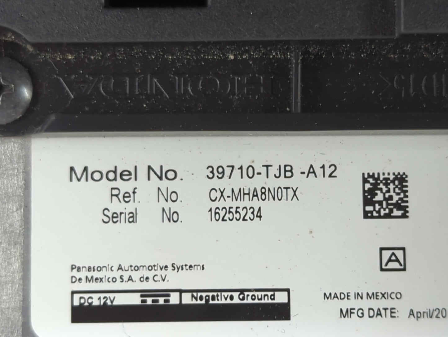 2019-2021 Acura Rdx Radio AM FM Cd Player Receiver Replacement P/N:39710-TJB-A12 CX-MHA8N0TX Fits Fits 2019 2020 2021 OEM Us