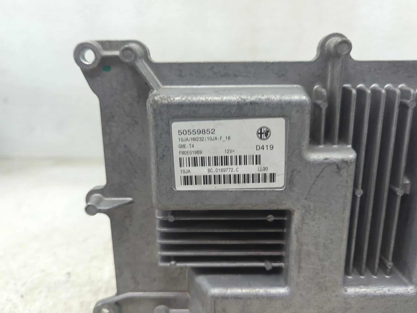 2021 Alfa Romeo Giulia PCM Engine Control Computer ECU ECM PCU OEM P/N:50559852 BC.0169772.C Fits OEM Used Auto Parts - Oemu