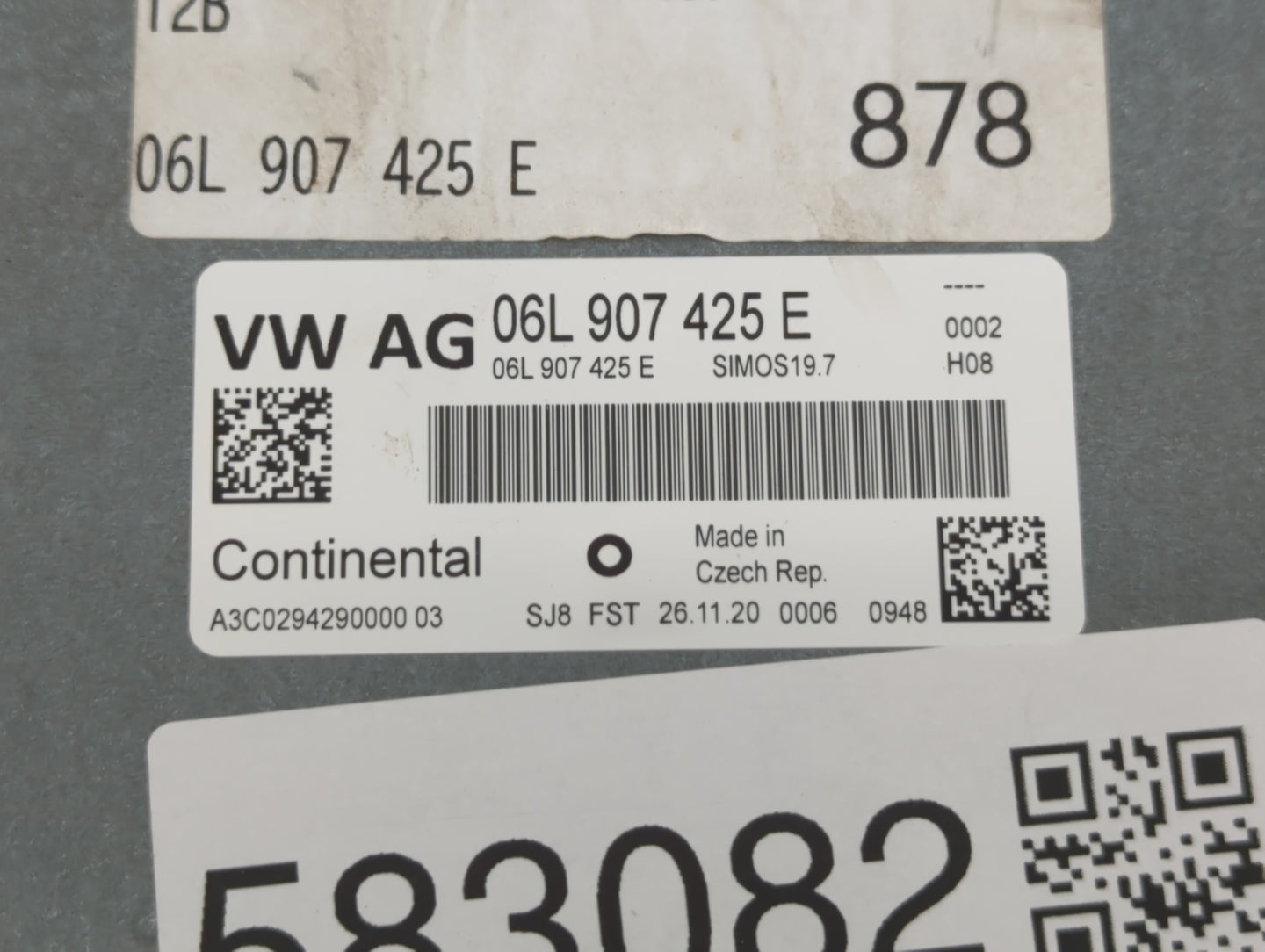 2021 Audi A4 PCM Engine Control Computer ECU ECM PCU OEM P/N:06L 907 425 E Fits OEM Used Auto Parts - Oemusedautoparts1.com