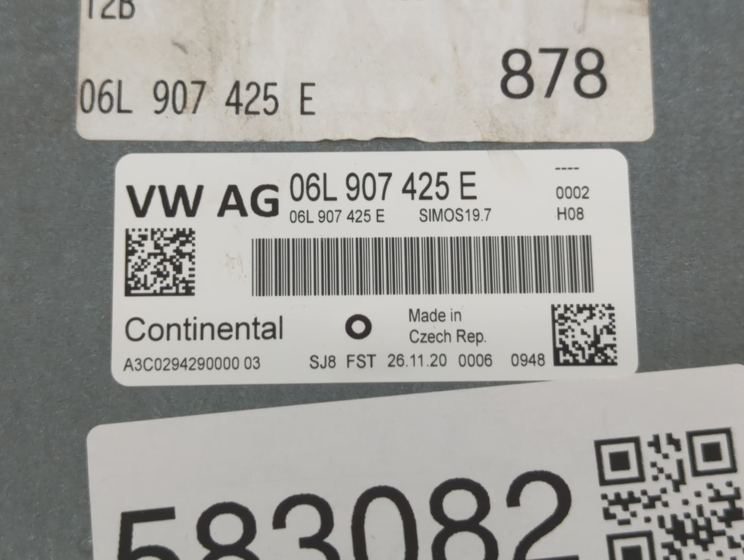 2021 Audi A4 PCM Engine Control Computer ECU ECM PCU OEM P/N:06L 907 425 E Fits OEM Used Auto Parts - Oemusedautoparts1.com
