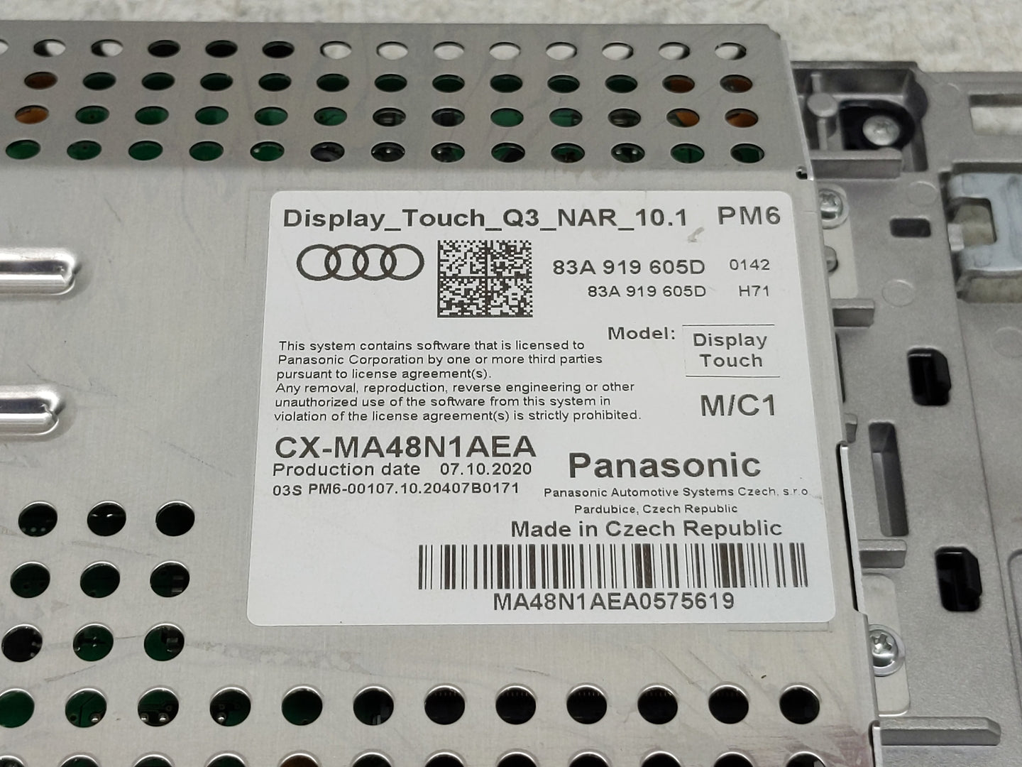 2019-2021 Audi Q3 Information Display Screen - Oemusedautoparts1.com