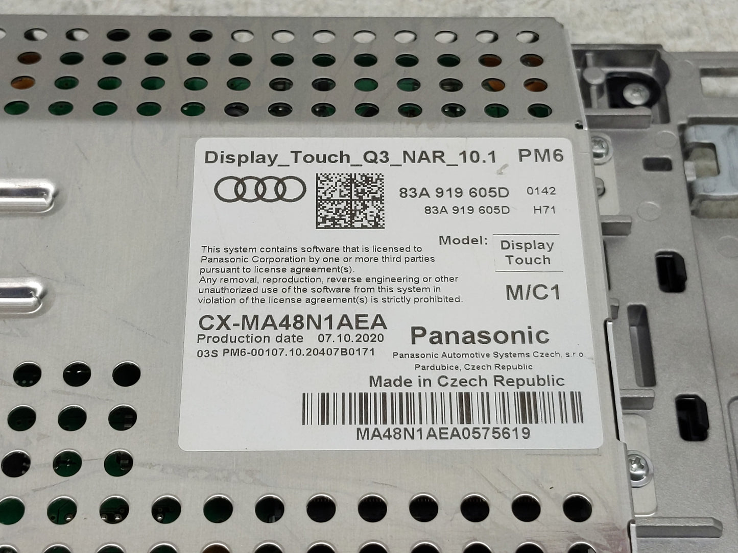 2019-2021 Audi Q3 Information Display Screen - Oemusedautoparts1.com