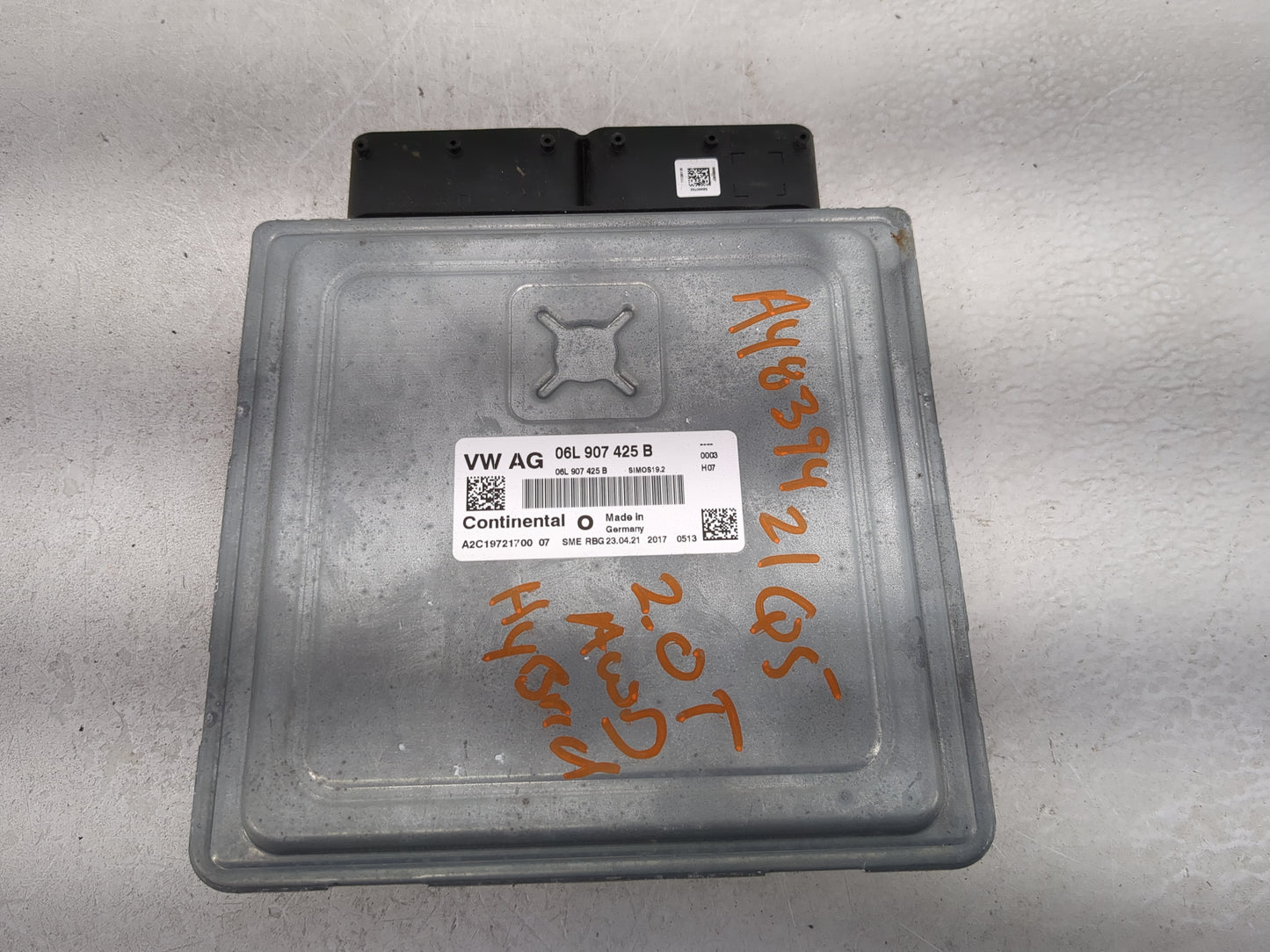 2021 Audi Q5 PCM Engine Control Computer ECU ECM PCU OEM P/N:06L907425B Fits OEM Used Auto Parts - Oemusedautoparts1.com