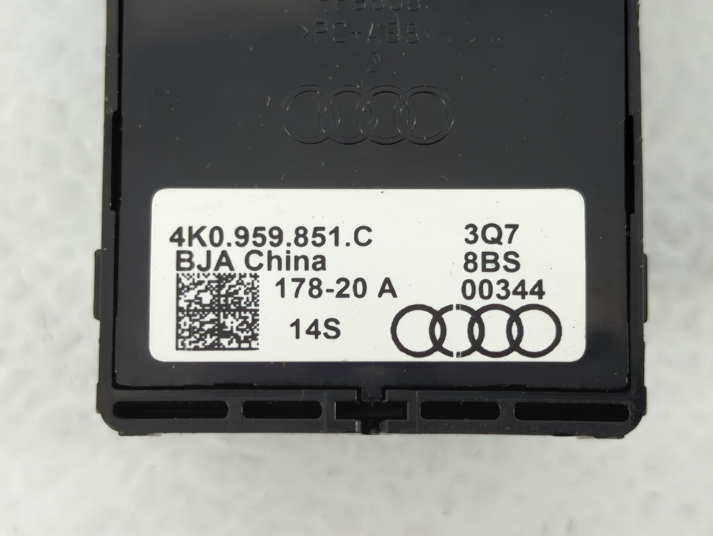 2021 Audi Rs7 Master Power Window Switch Replacement Driver Side Left P/N:4K0.959.851.C 3Q78BS00344, 178-20 A Fits OEM Used 