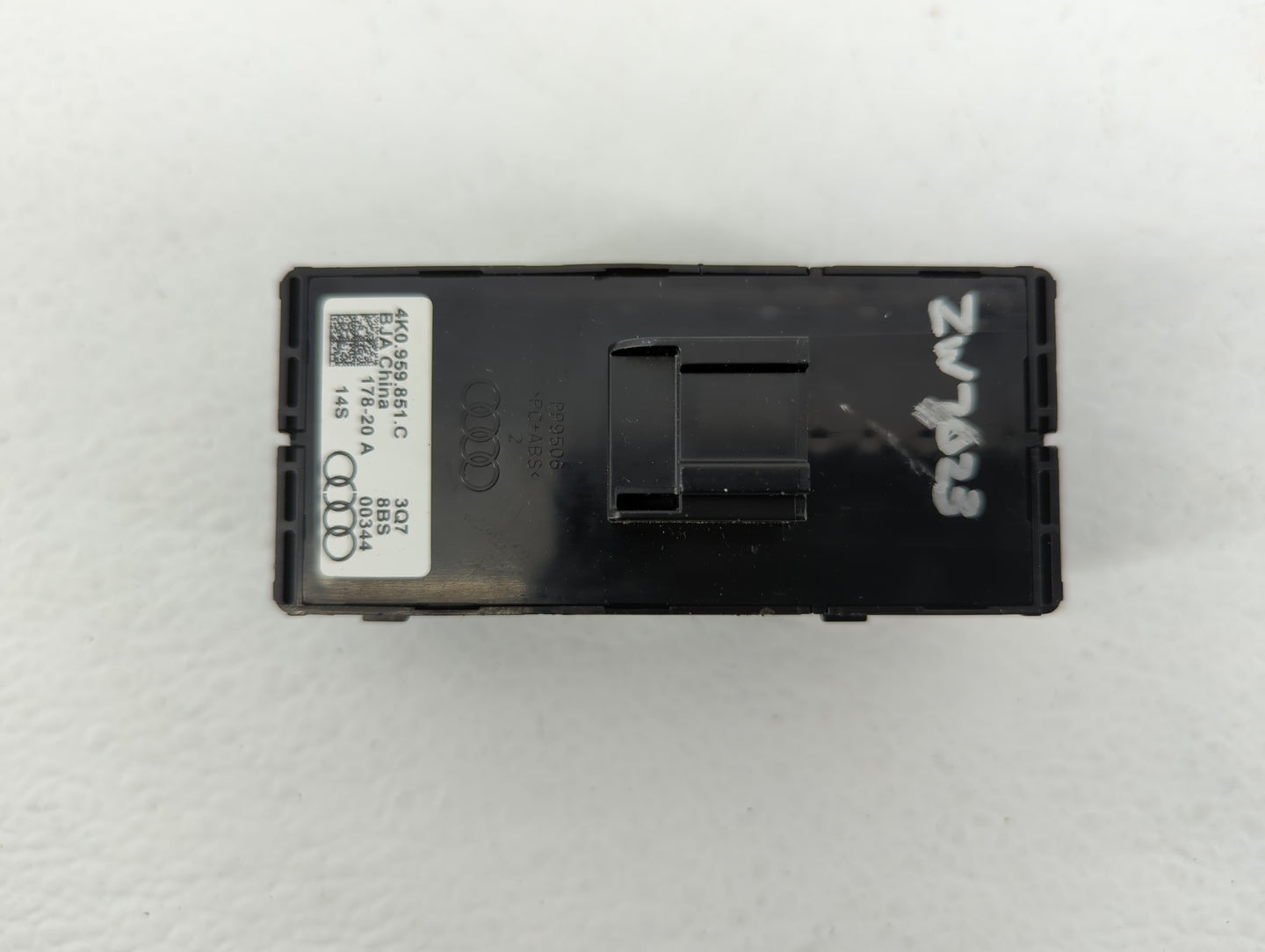 2021 Audi Rs7 Master Power Window Switch Replacement Driver Side Left P/N:4K0.959.851.C 3Q78BS00344, 178-20 A Fits OEM Used 