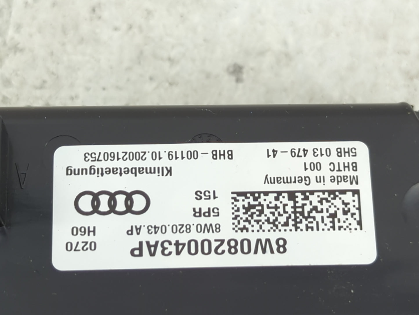 2021 Audi S4 Climate Control Module Temperature AC/Heater Replacement P/N:8W0820043AP 5HB013479-41, BHB-00119 Fits OEM Used 