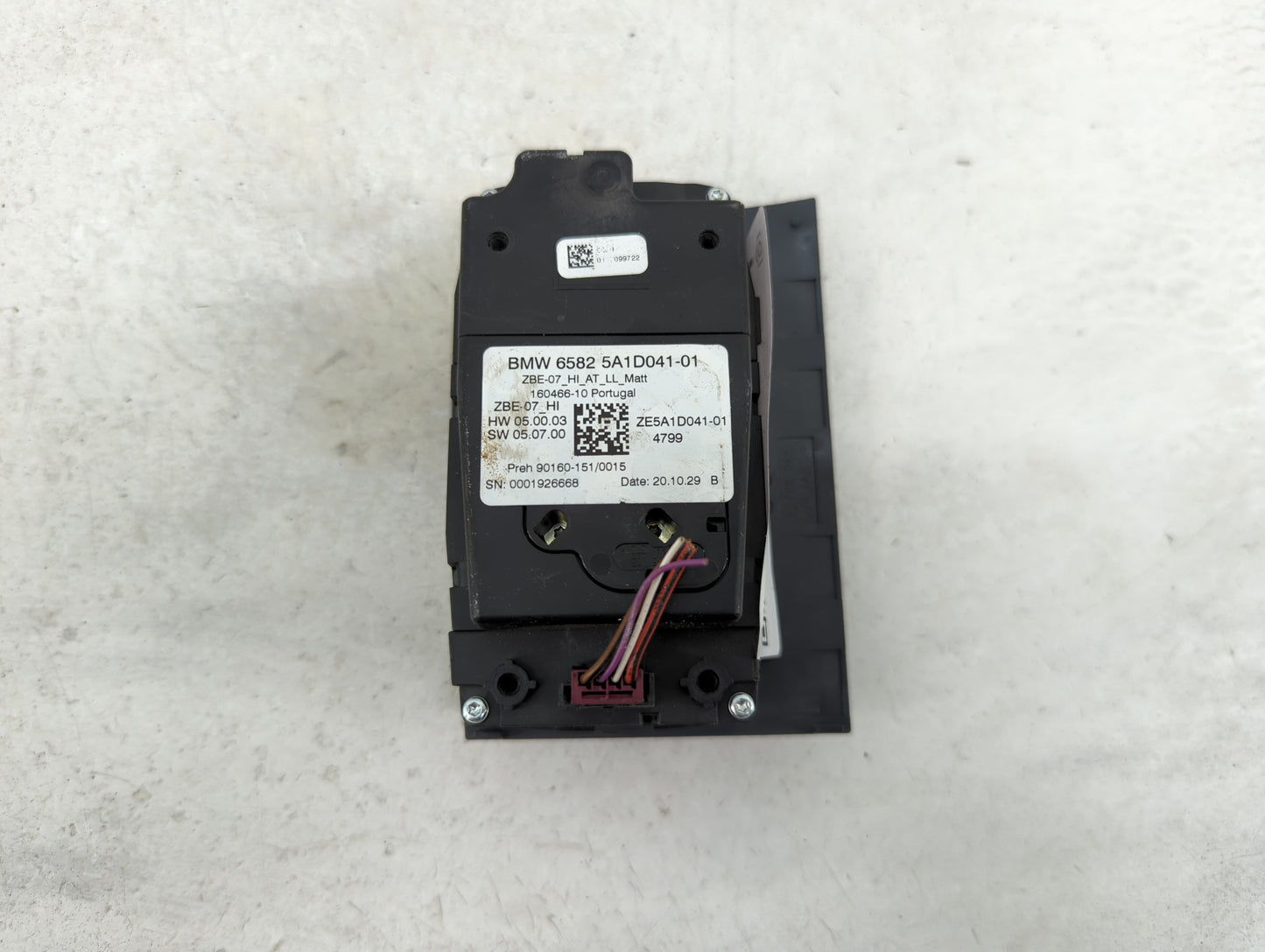 2015-2016 Bmw 228i Radio AM FM Cd Player Receiver Replacement P/N:6582 5A1D041-01 ZE5A1D041-01 Fits Fits 2015 2016 OEM Used 
