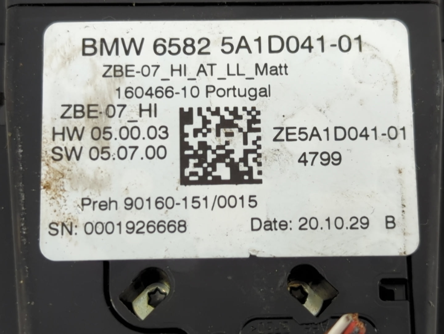 2015-2016 Bmw 228i Radio AM FM Cd Player Receiver Replacement P/N:6582 5A1D041-01 ZE5A1D041-01 Fits Fits 2015 2016 OEM Used 