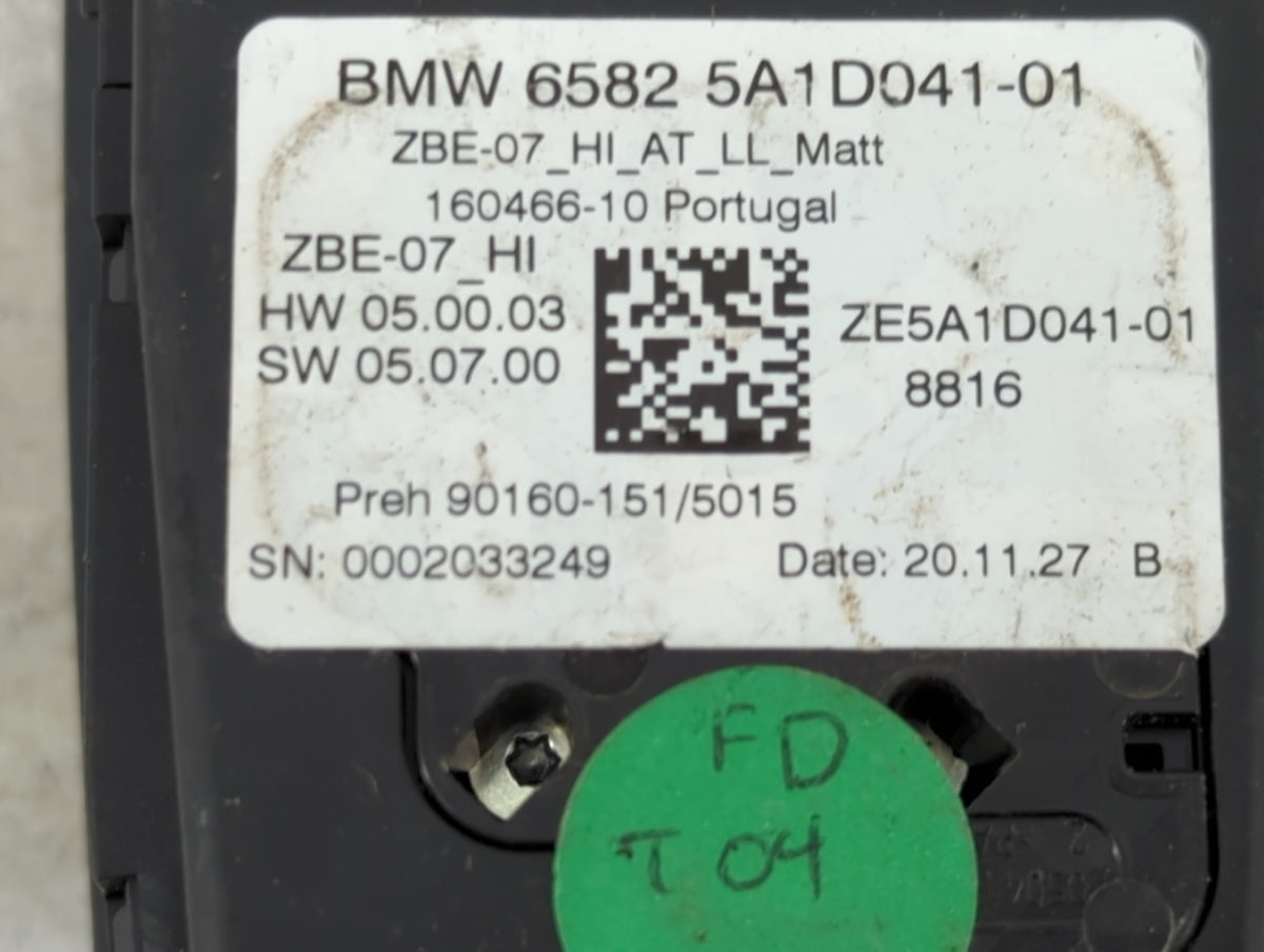 2021 Bmw 330i Radio AM FM Cd Player Receiver Replacement P/N:6582 5A1D041-01 ZE5A1D041-01 Fits OEM Used Auto Parts - Oemused